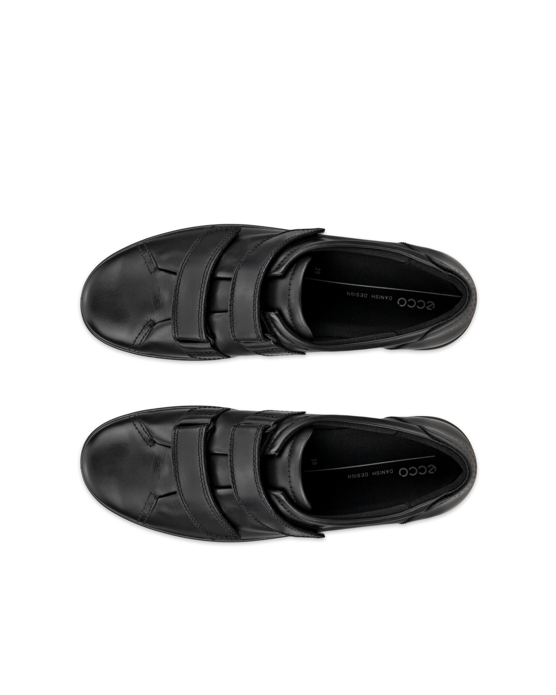 ECCO® Soft 2.0 Damen Ledersneaker - Schwarz - Top left pair