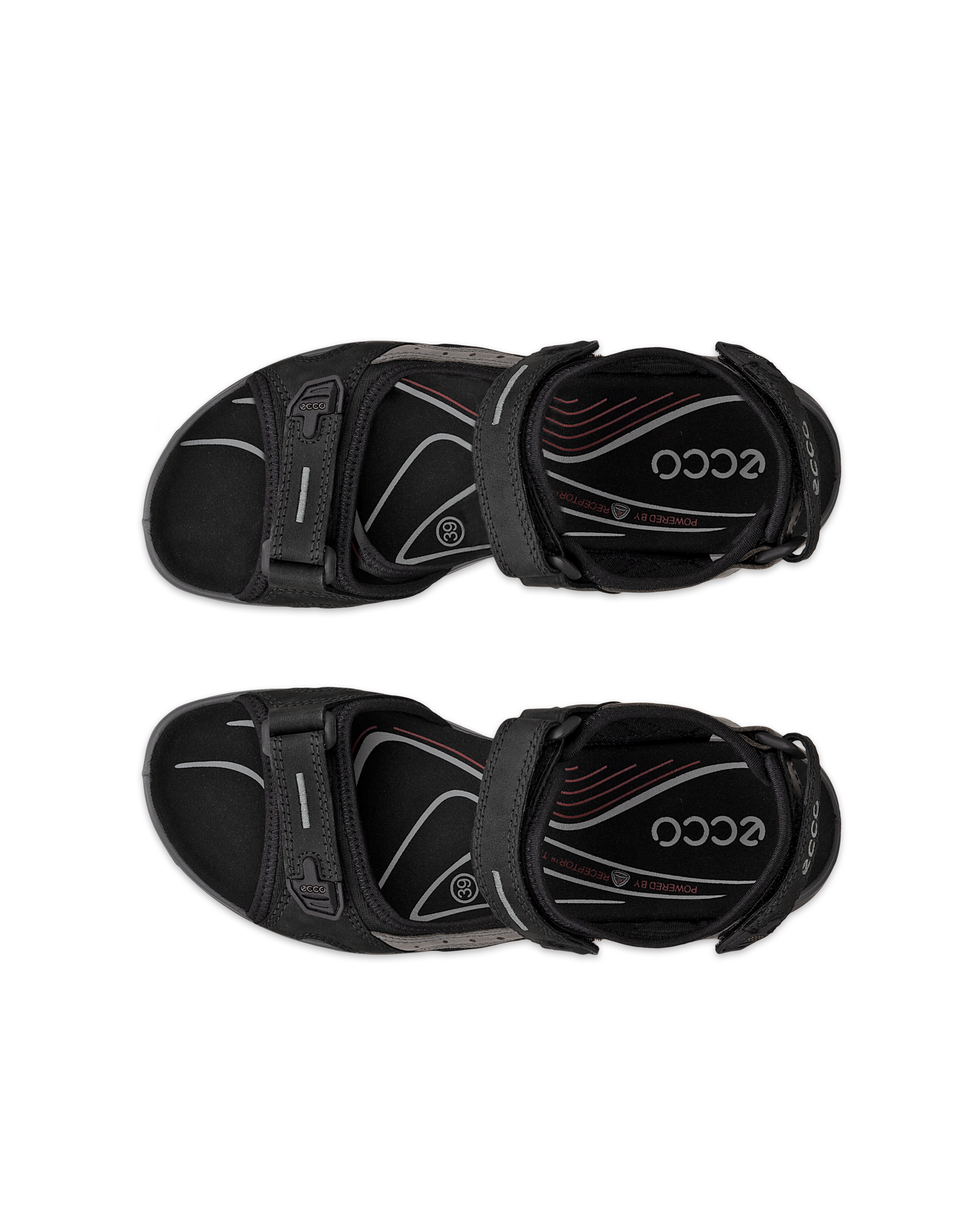 ECCO® Offroad Nubuck vandringssandal dam - Svart - Top left pair