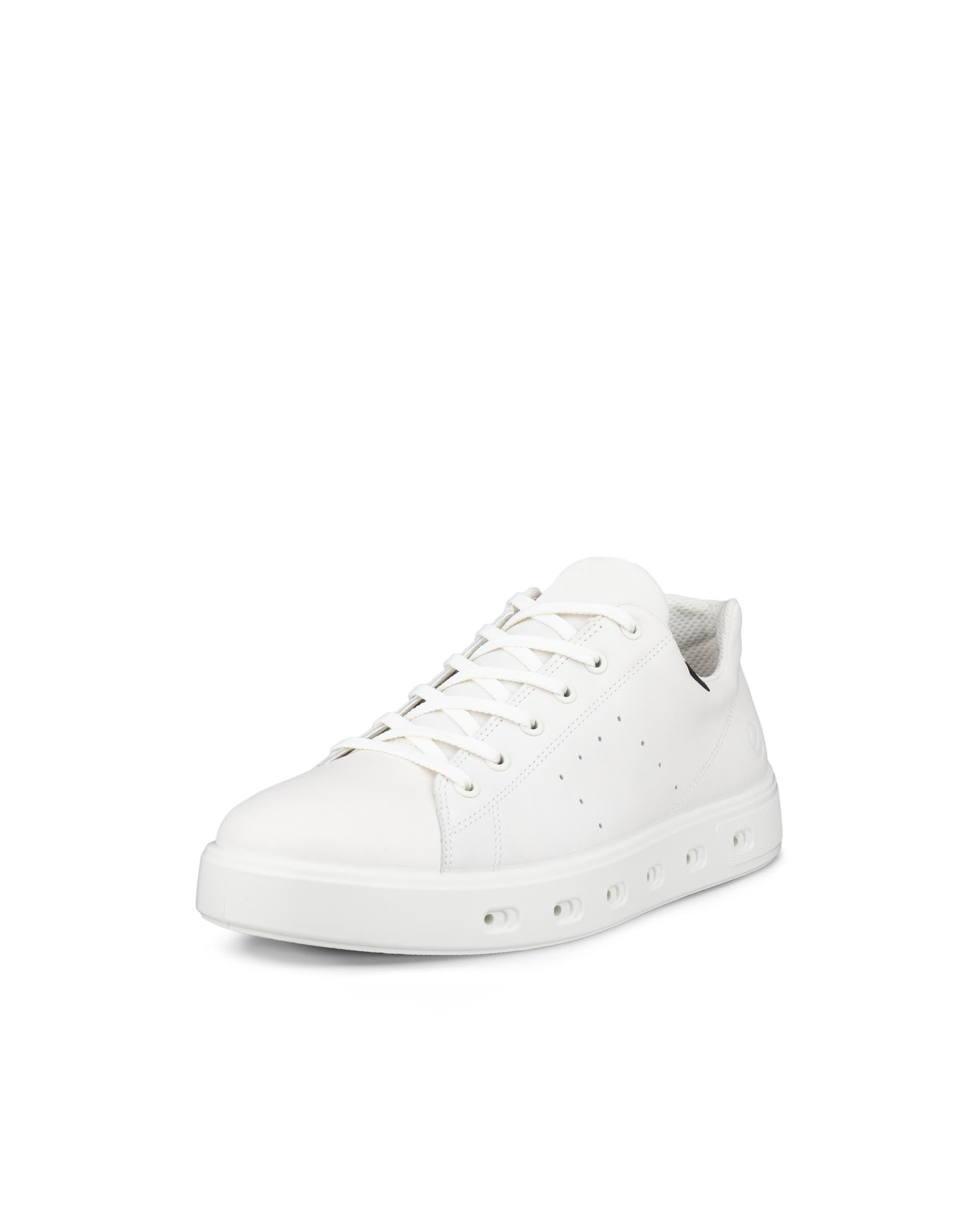 Men's ECCO® Street 720 Leather Gore-Tex Trainer - White - Main