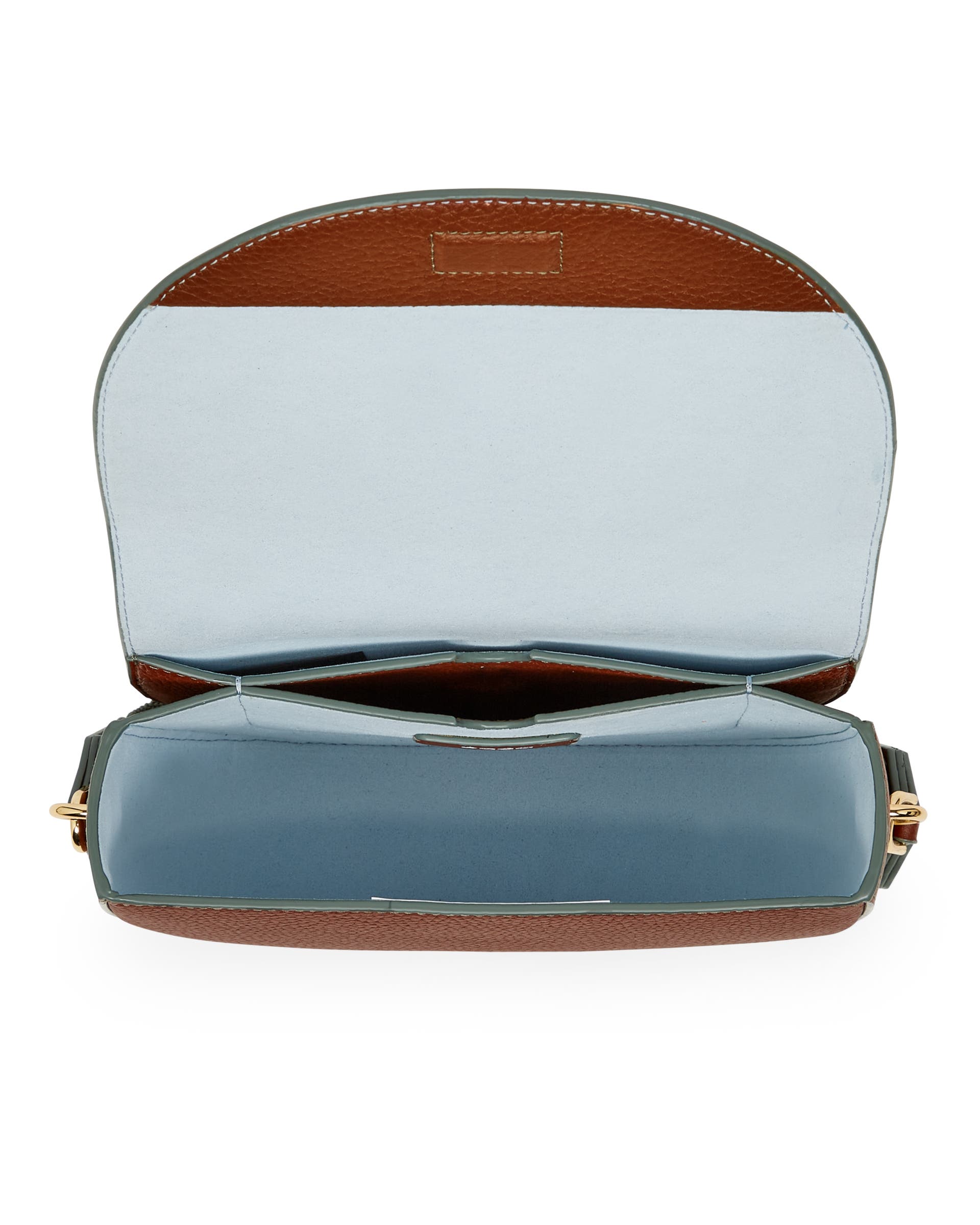 ECCO Saddle Pebbled レザーショルダーバッグ - ブラウン - Birdeye