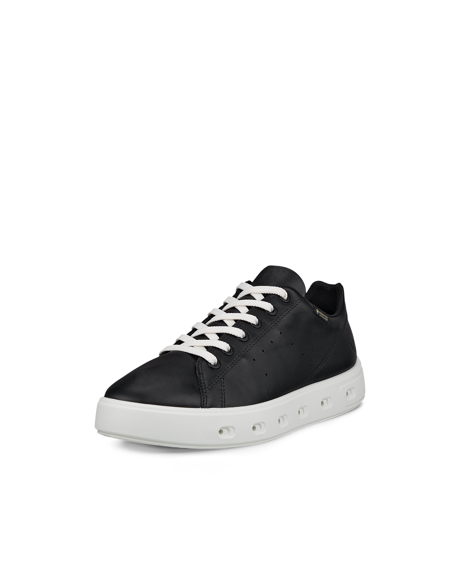 Women's ECCO® Street 720 Leather Gore-Tex Trainer - Black - Main