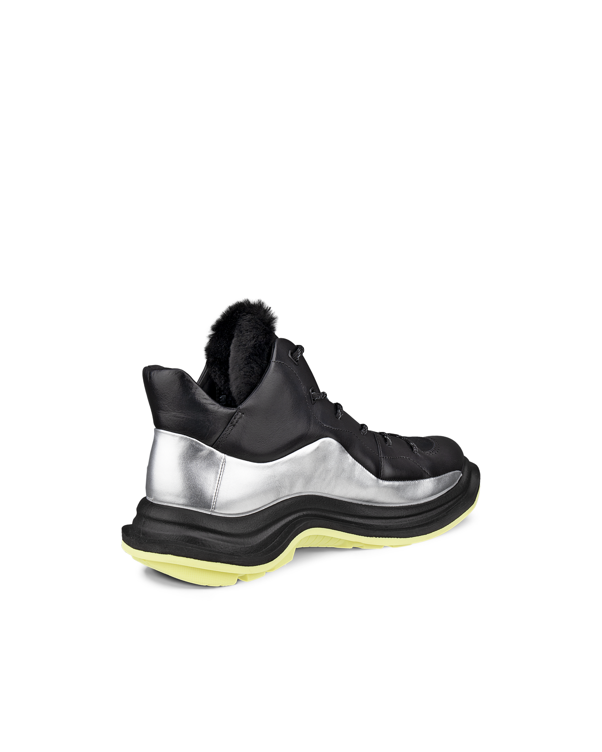 ECCO OFFROAD WOMEN ウィメンズ レザーレースアップシューズ - ブラック - Back