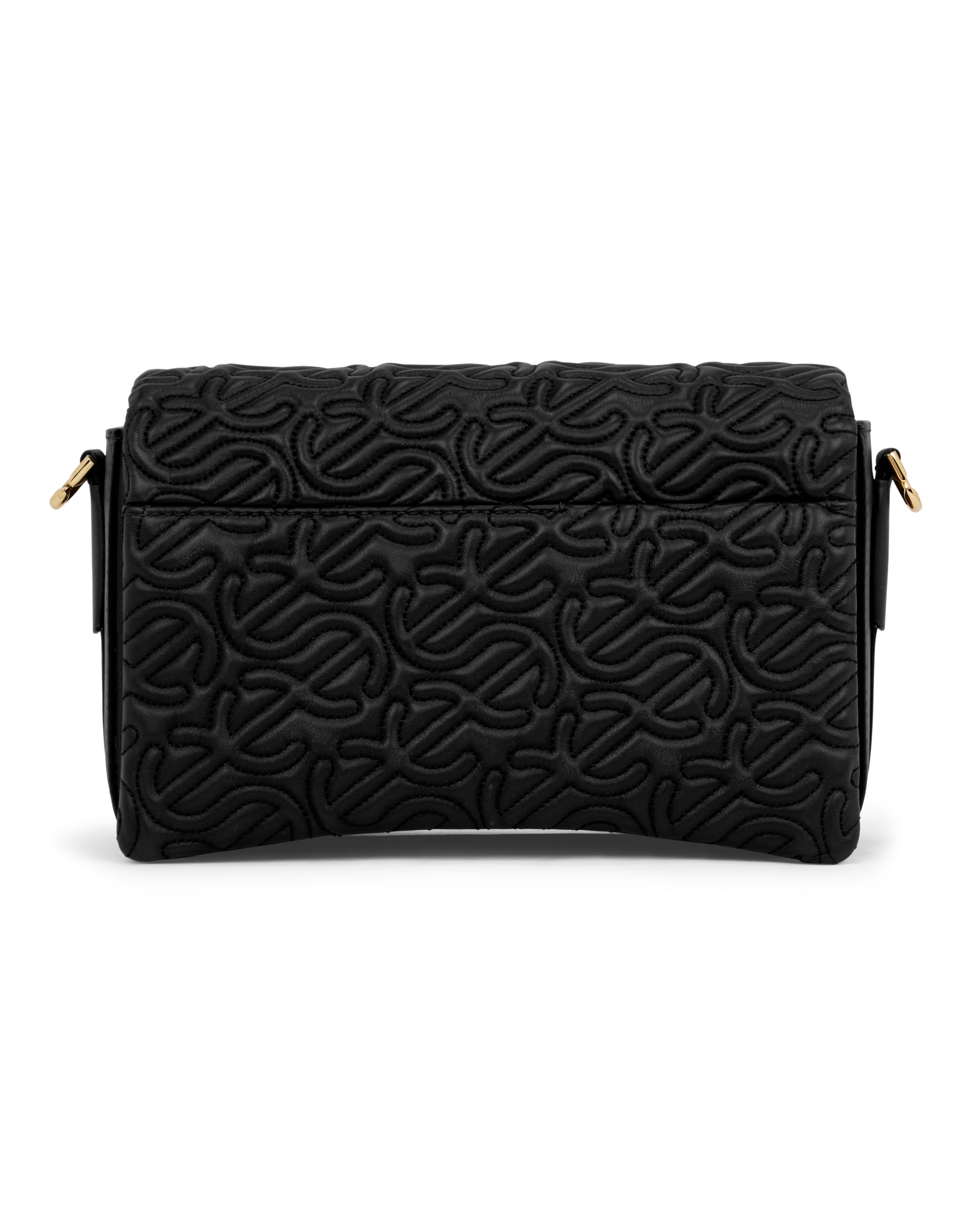 Accent quilting bag／black ECCO® Pinch Large Quilted Wave Leather Crossbody Bag | Black