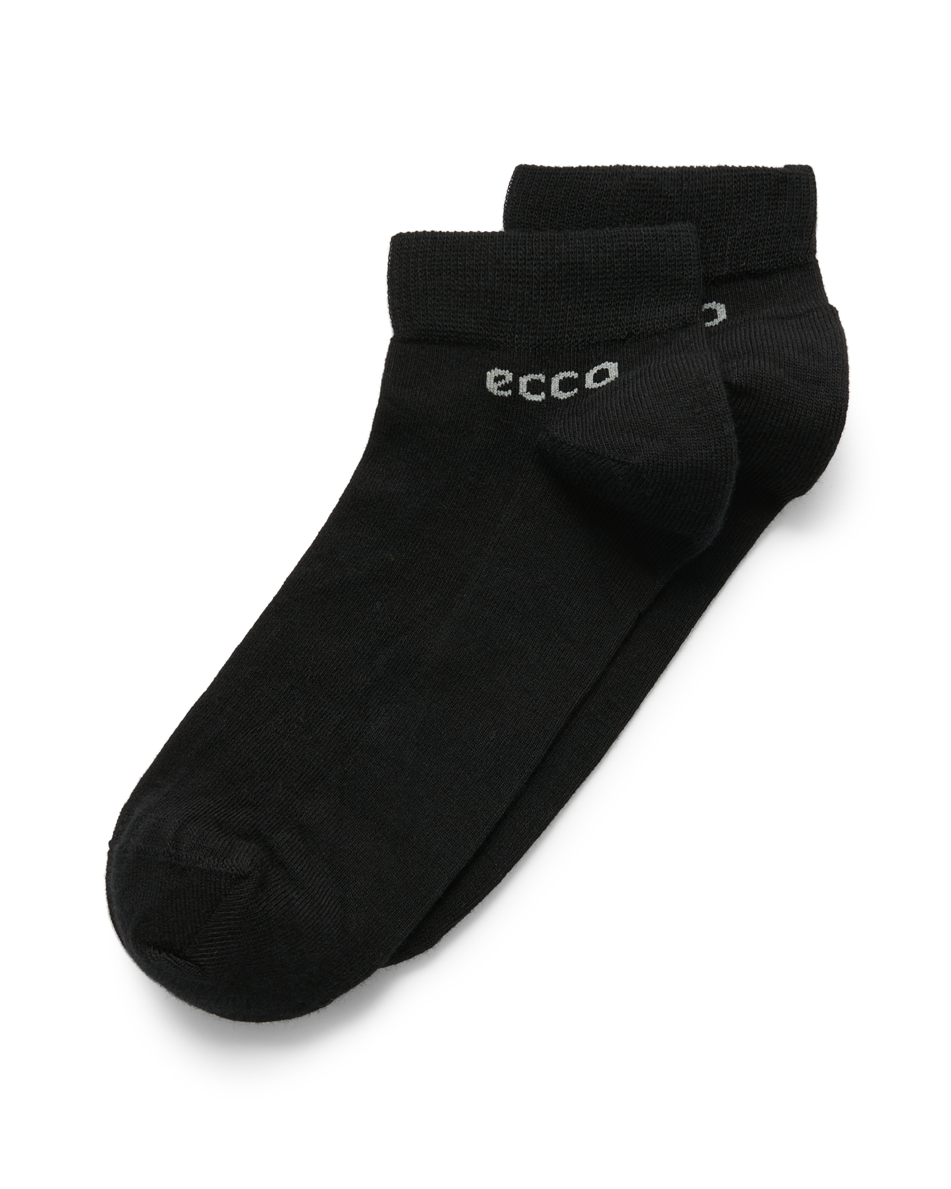 ECCO® Longlife Unisex Kurze Socken (2er-Pack) - Schwarz - Detail-2