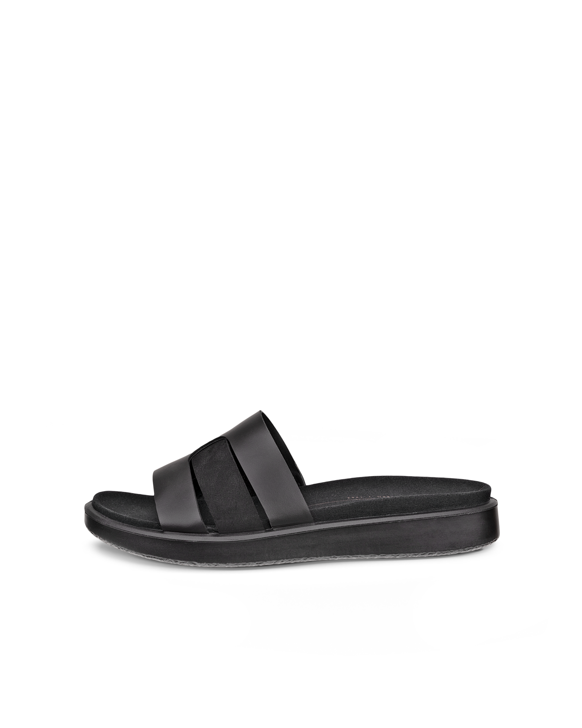 ECCO Flowt Low Upper ウィメンズ レザーサンダル - ブラック - Outside
