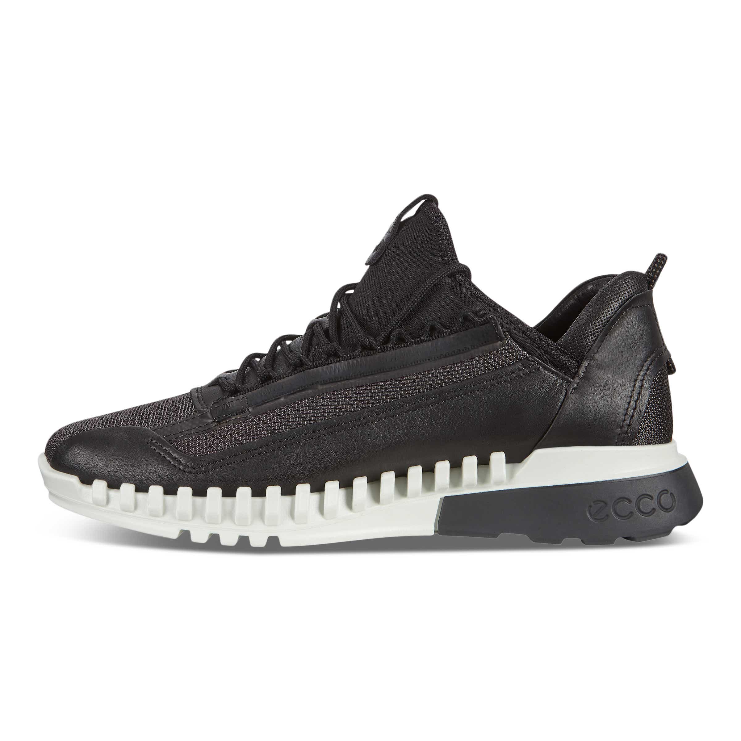 ECCO Zipflex メンズ テキスタイルスニーカー - ブラック - Inside