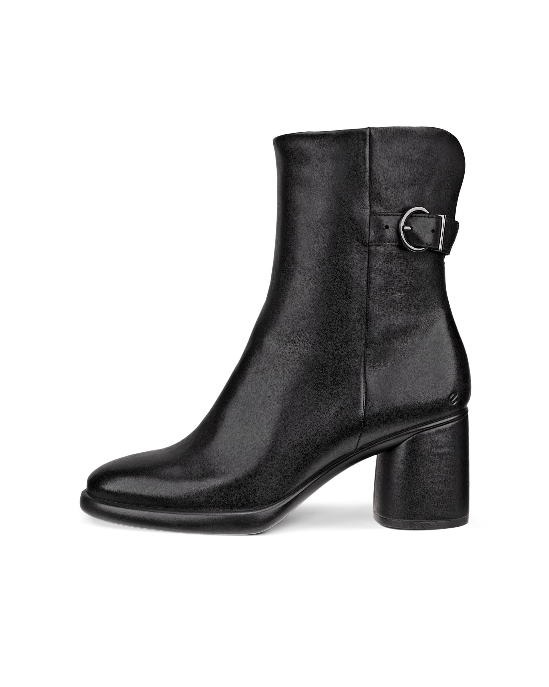 Women's ECCO® Sculpted LX 55 Leather Pull-On Mid-Calf Boot | Black