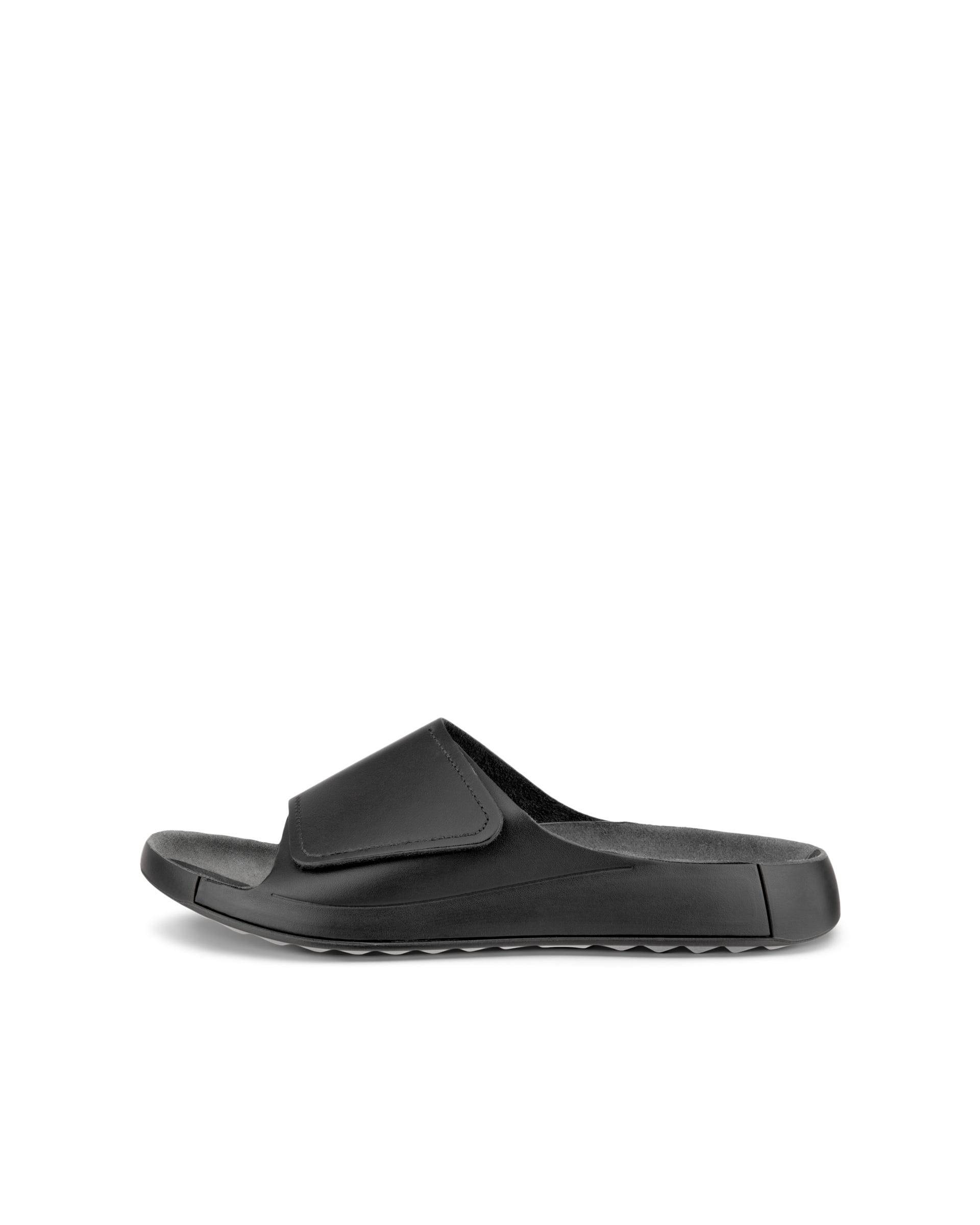 ECCO® Cozmo Heren leren slipper - Zwart - Outside