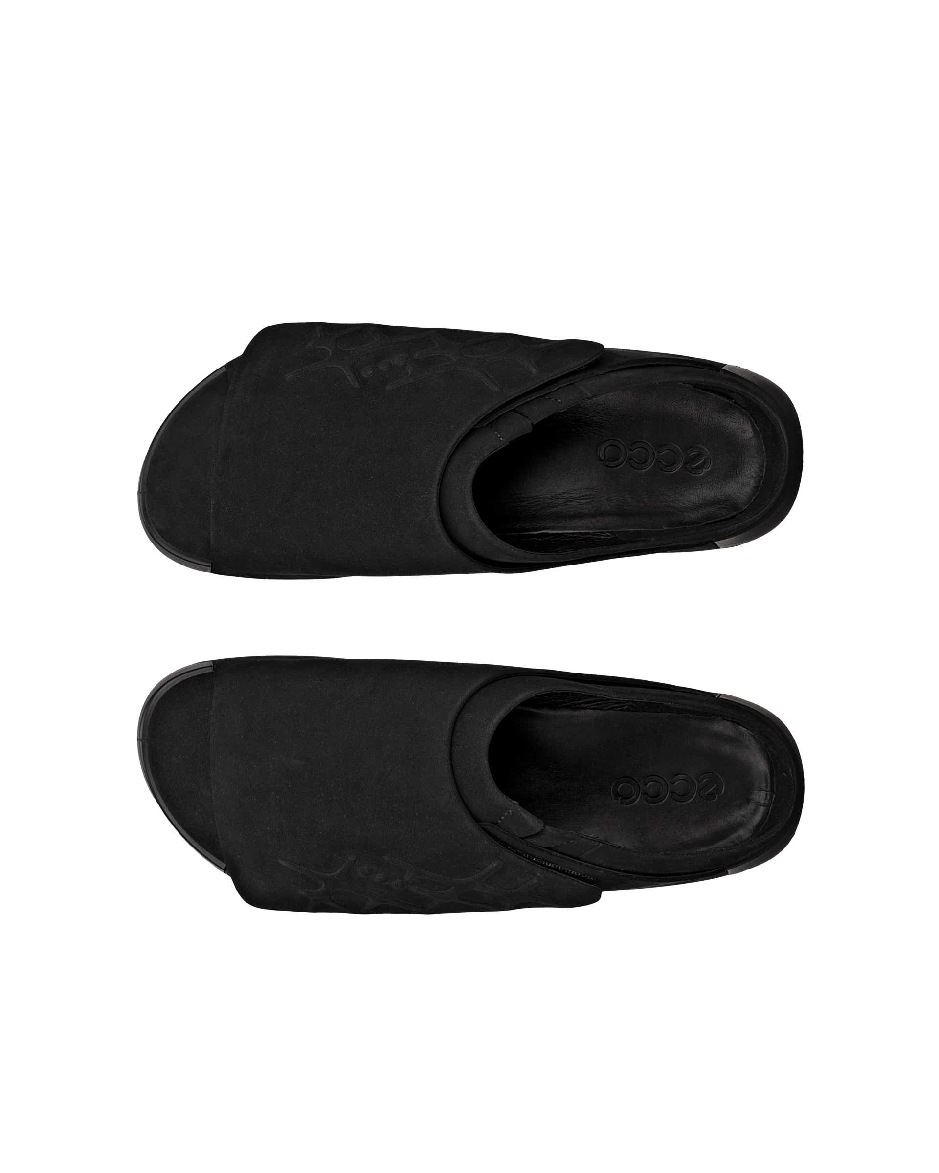 ECCO COZMO SHOE RAL7000 MENS メンズ レザーサンダル - ブラック - Top left pair