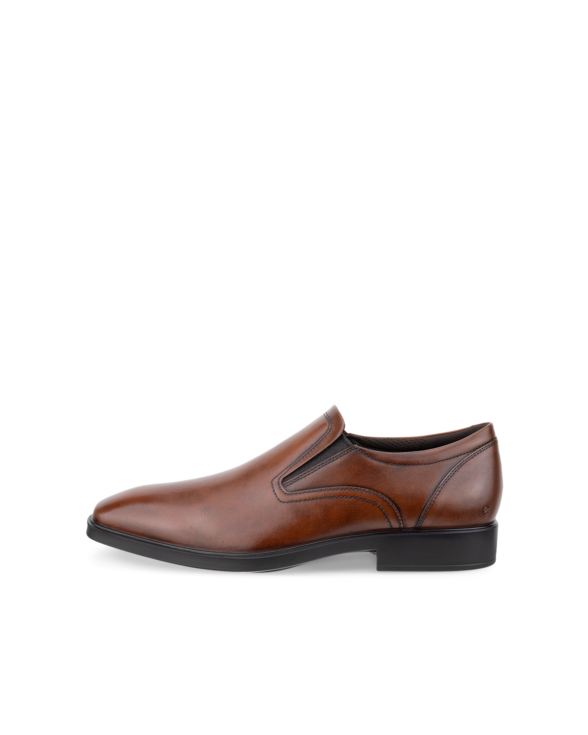 ECCO® Metropole Milan chaussures sans lacet en cuir pour homme - Marron - Outside