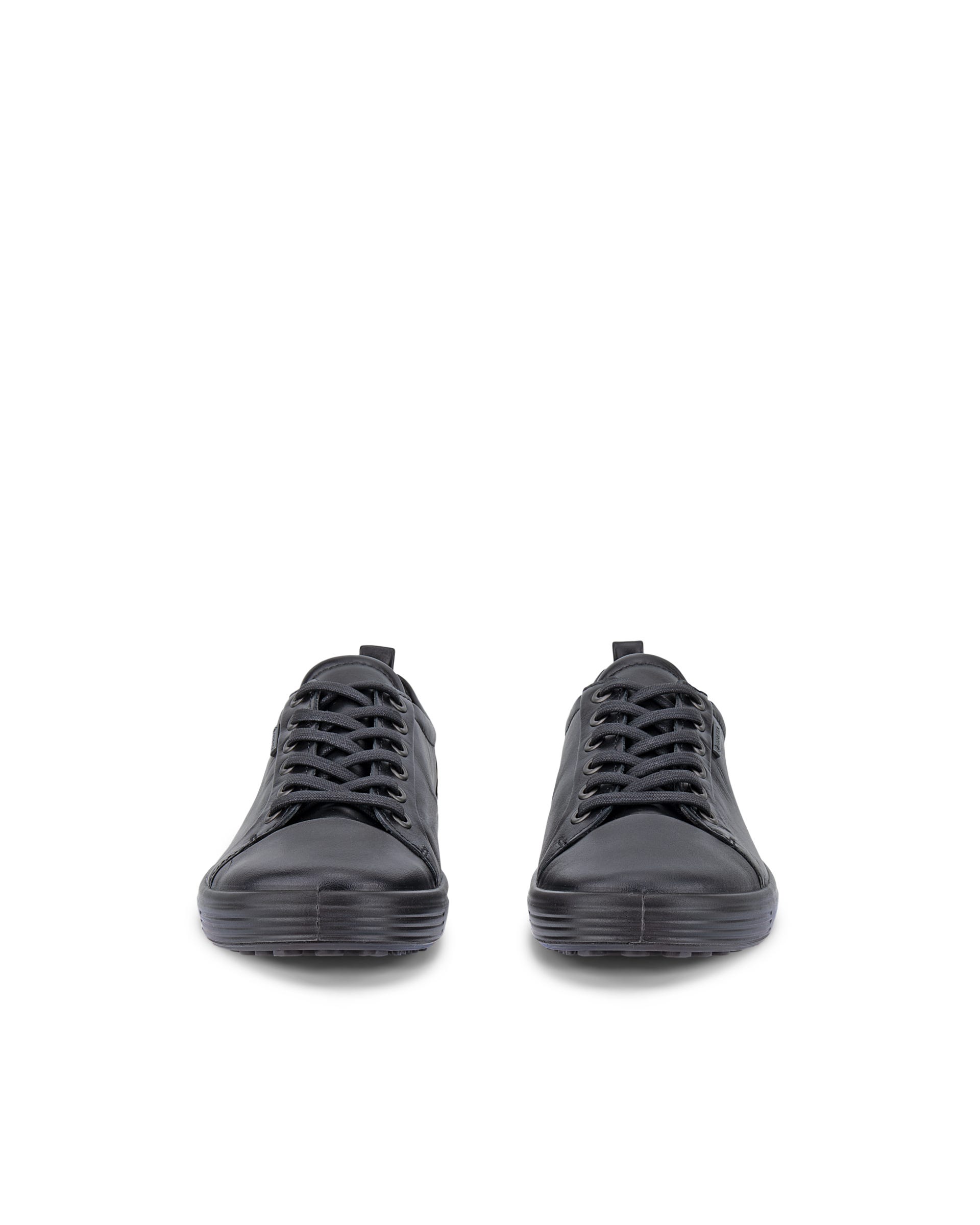 Women's ECCO® Soft 7 Leather Gore-Tex Sneaker - Black - Front pair