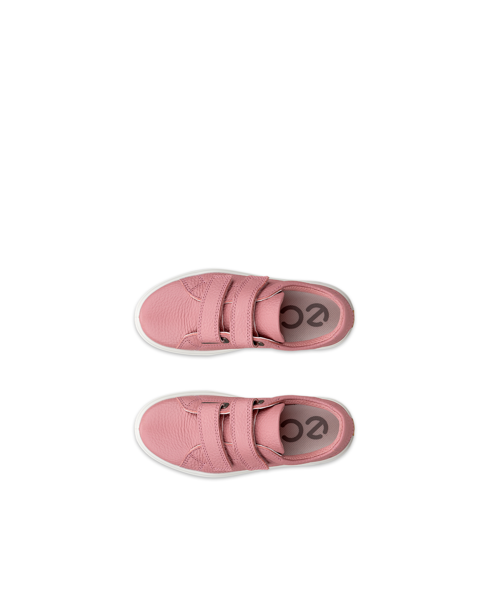 ECCO® Soft 60 Kinder Ledersneaker - Rosa - Top left pair