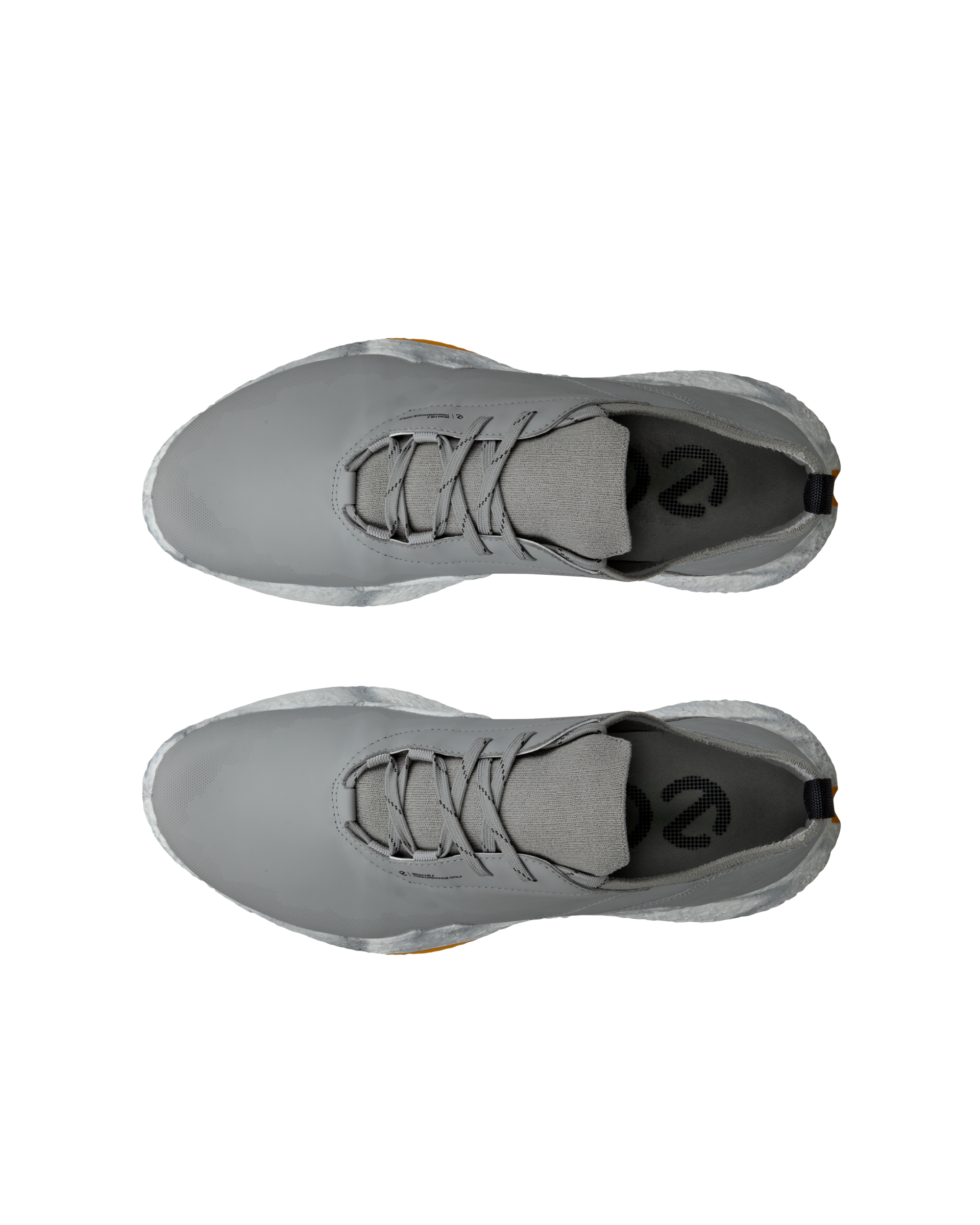 Zapatos golf impermeable de piel ECCO® Golf BIOM H5 para hombre - Gris - Top left pair