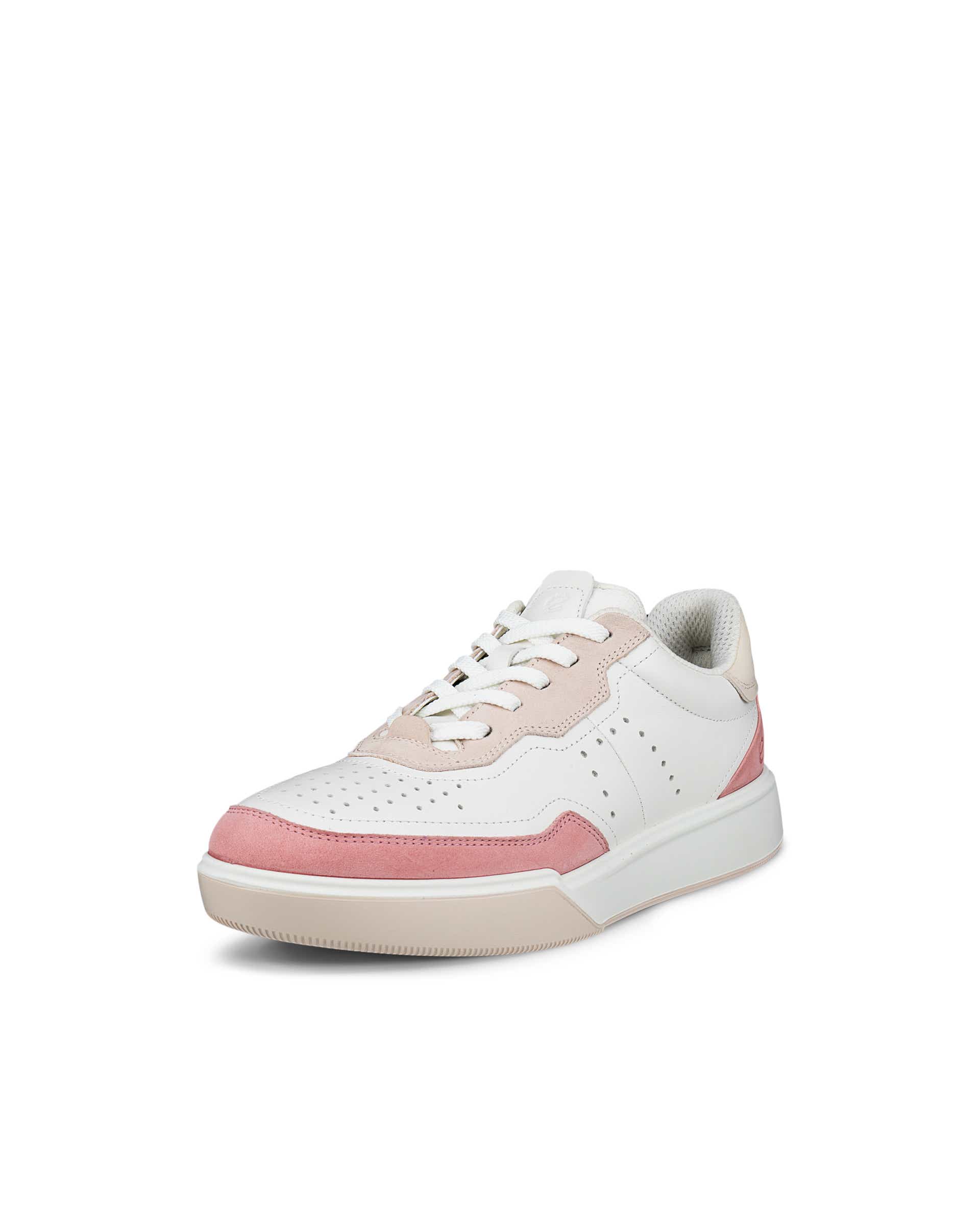 ECCO® Street Court Damen Ledersneaker - Weiß - Main