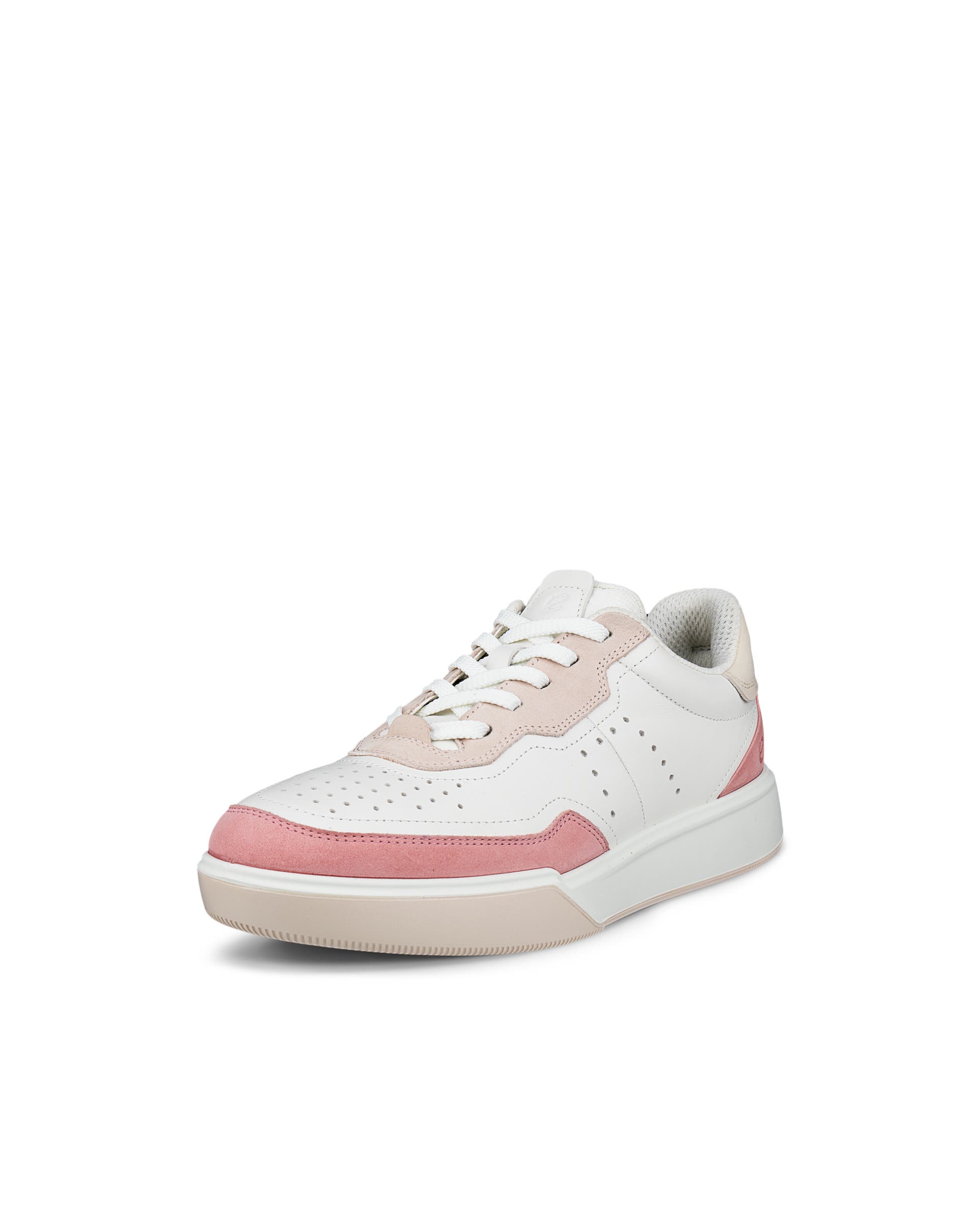 ECCO® Street Court Damen Ledersneaker - Weiß - Main