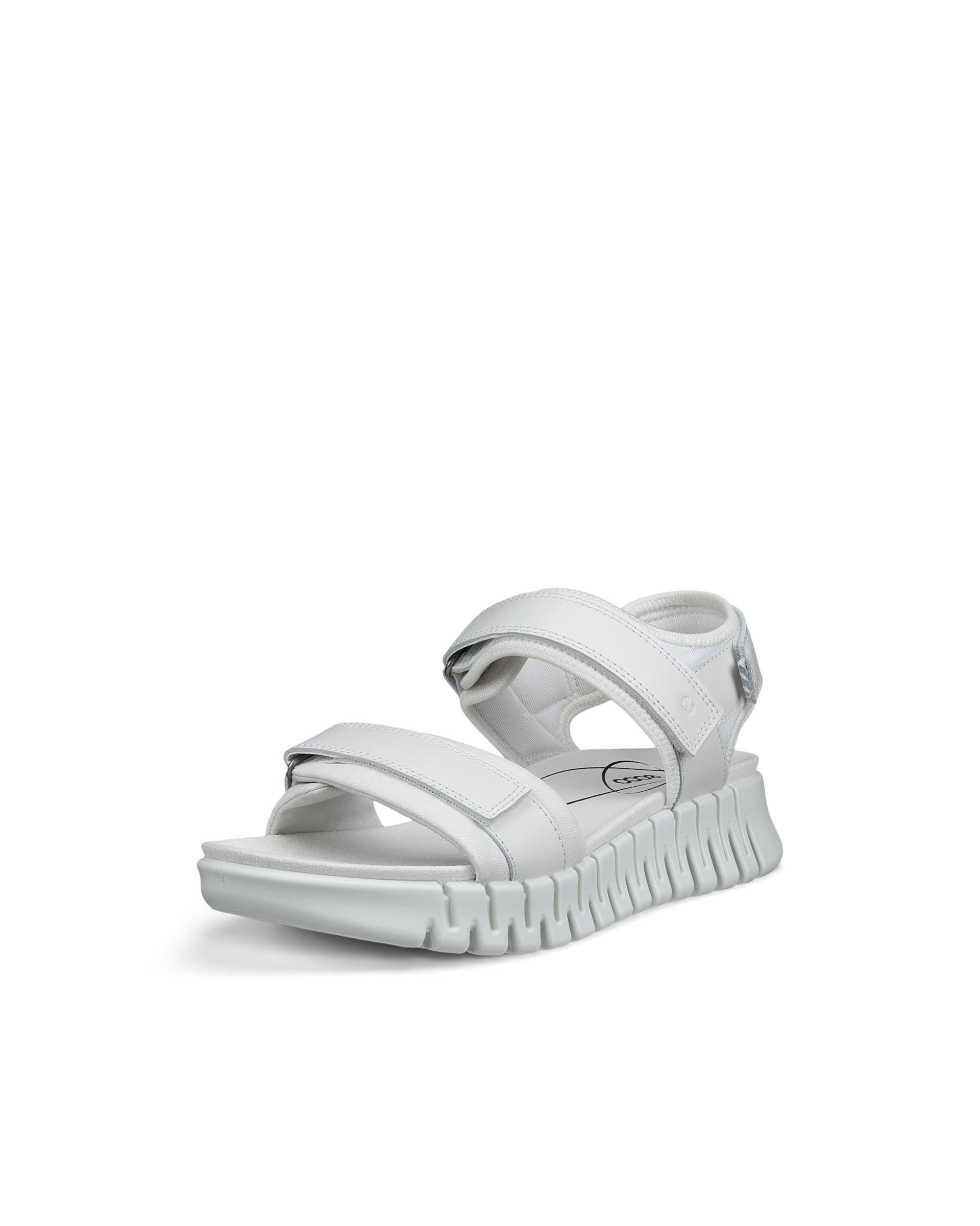 Women's ECCO® Gruuv Leather Sandal | White