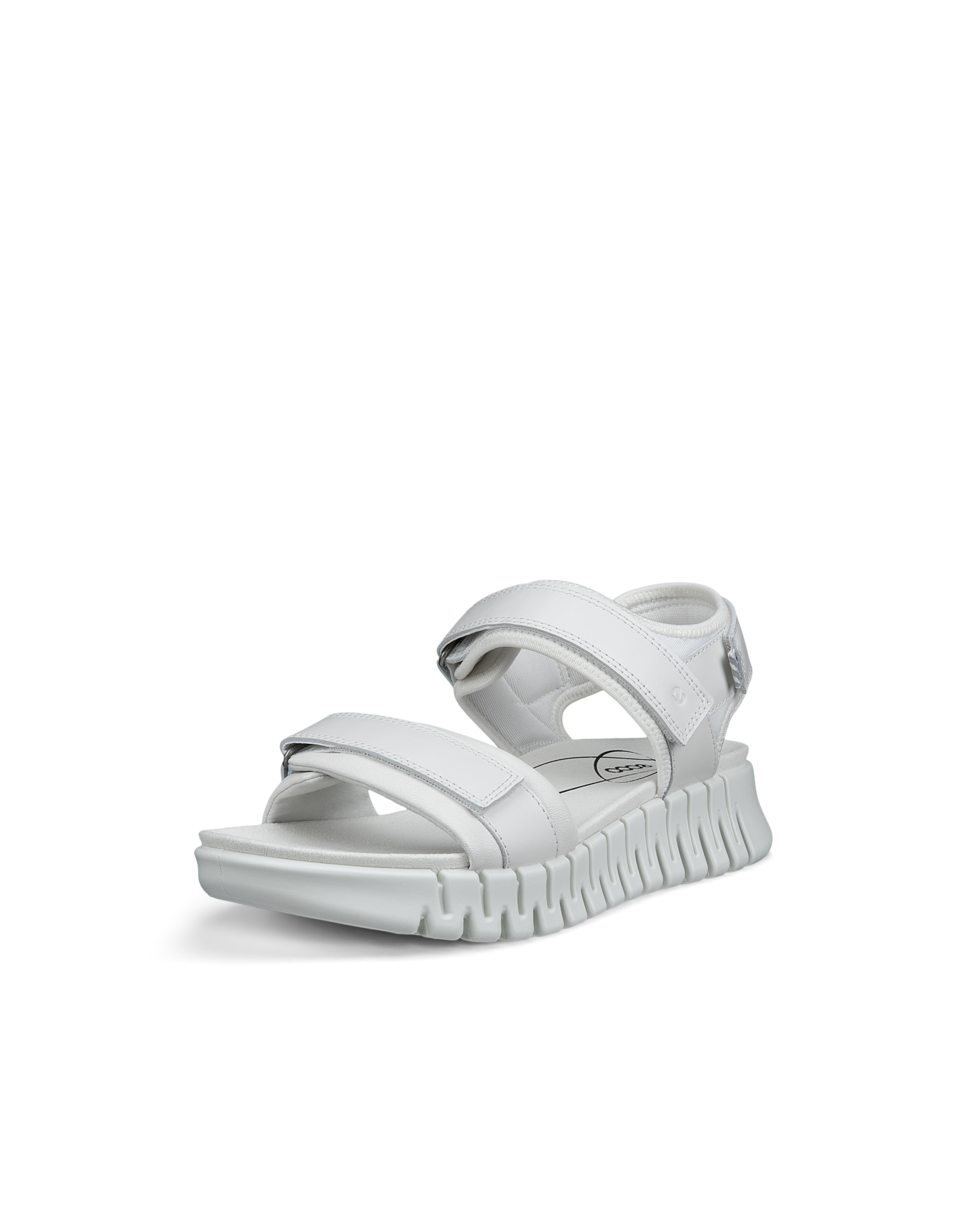 ECCO GRUUV SOL W サンダル EU 38 ホワイト Women's ECCO® Gruuv Leather Sandal | White