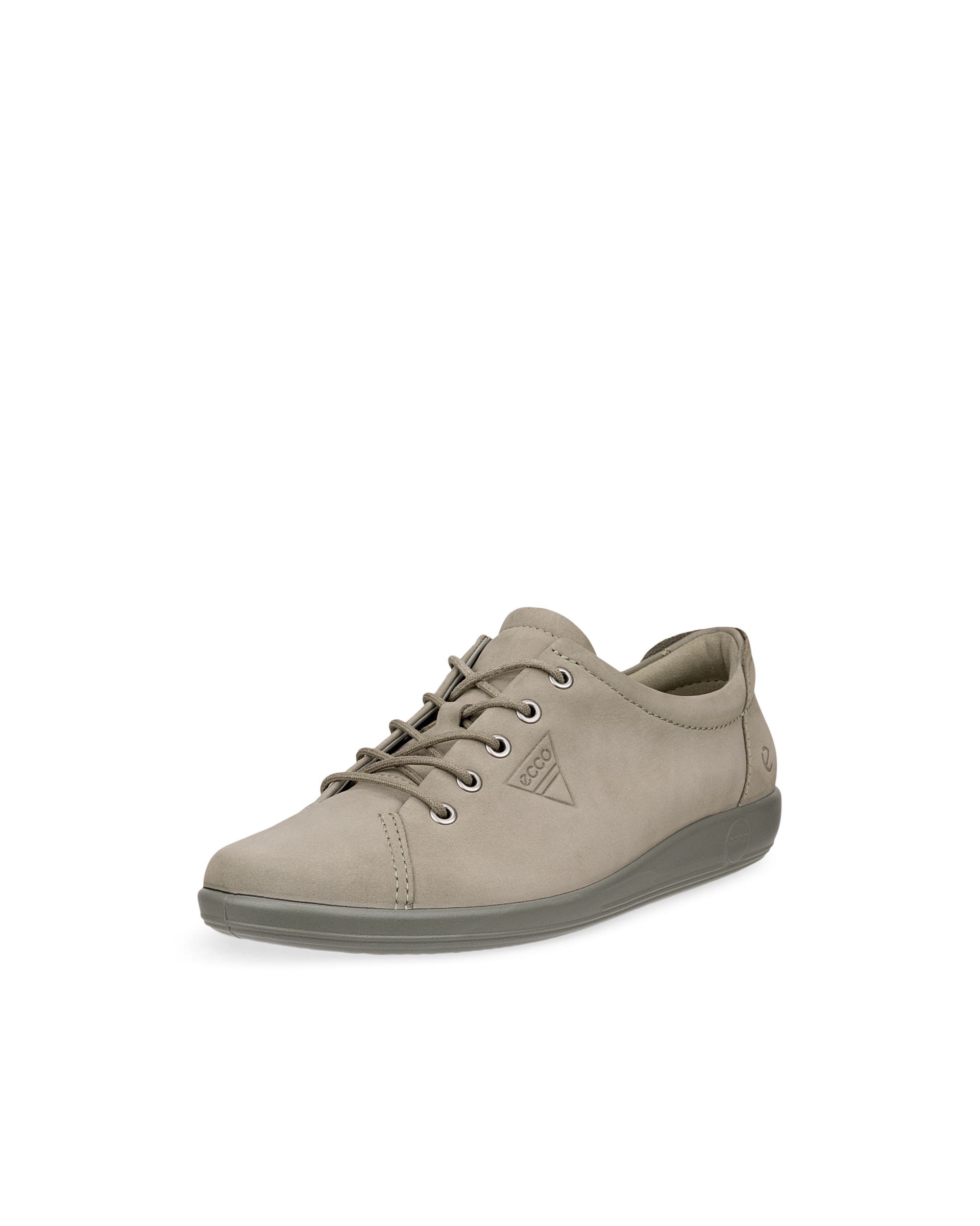 ECCO® SOFT 2.0 dames nubuck wandelschoen - Groen - Main