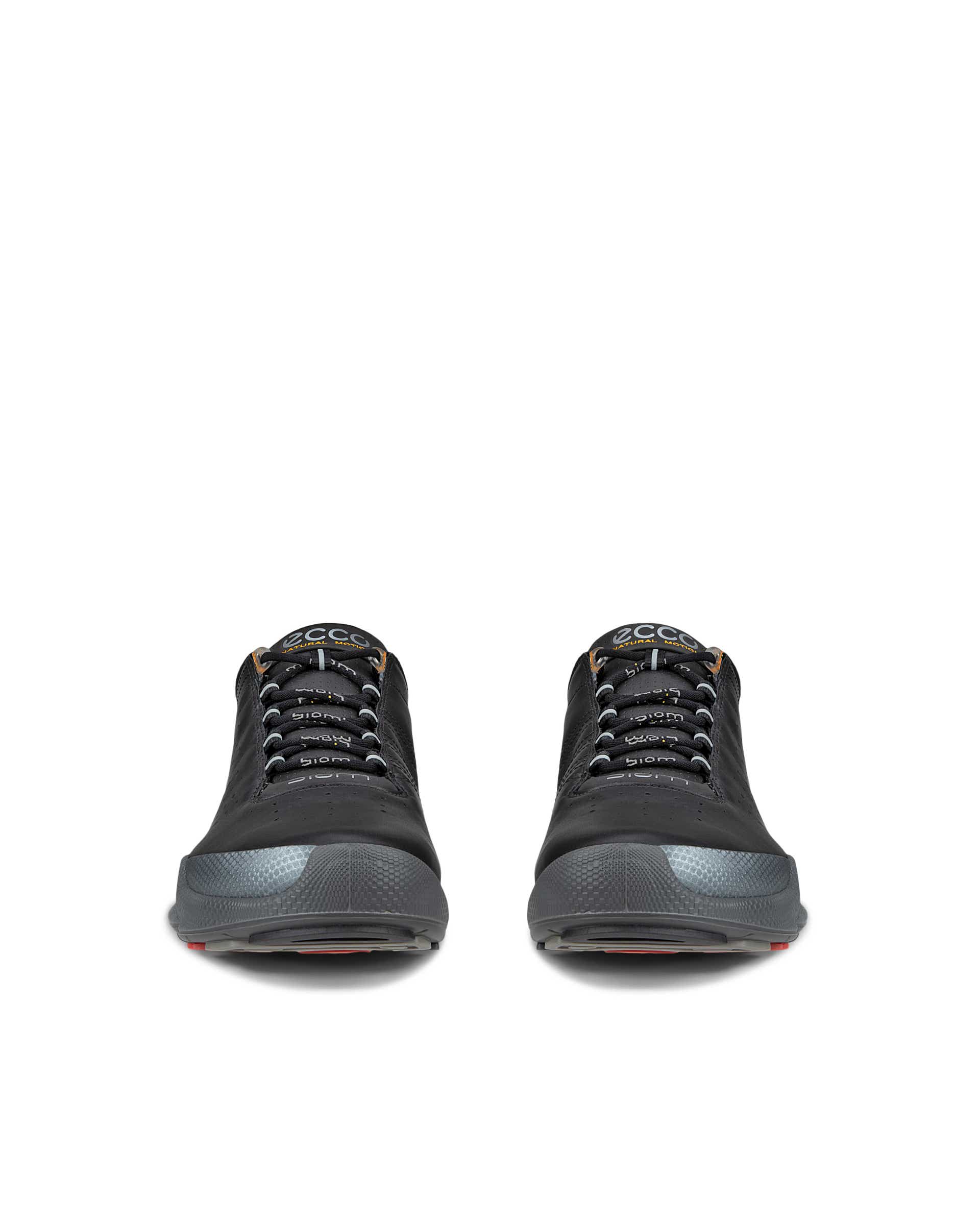 ECCO® Biom C Low baskets de plein air en cuir pour homme - Noir - Front pair
