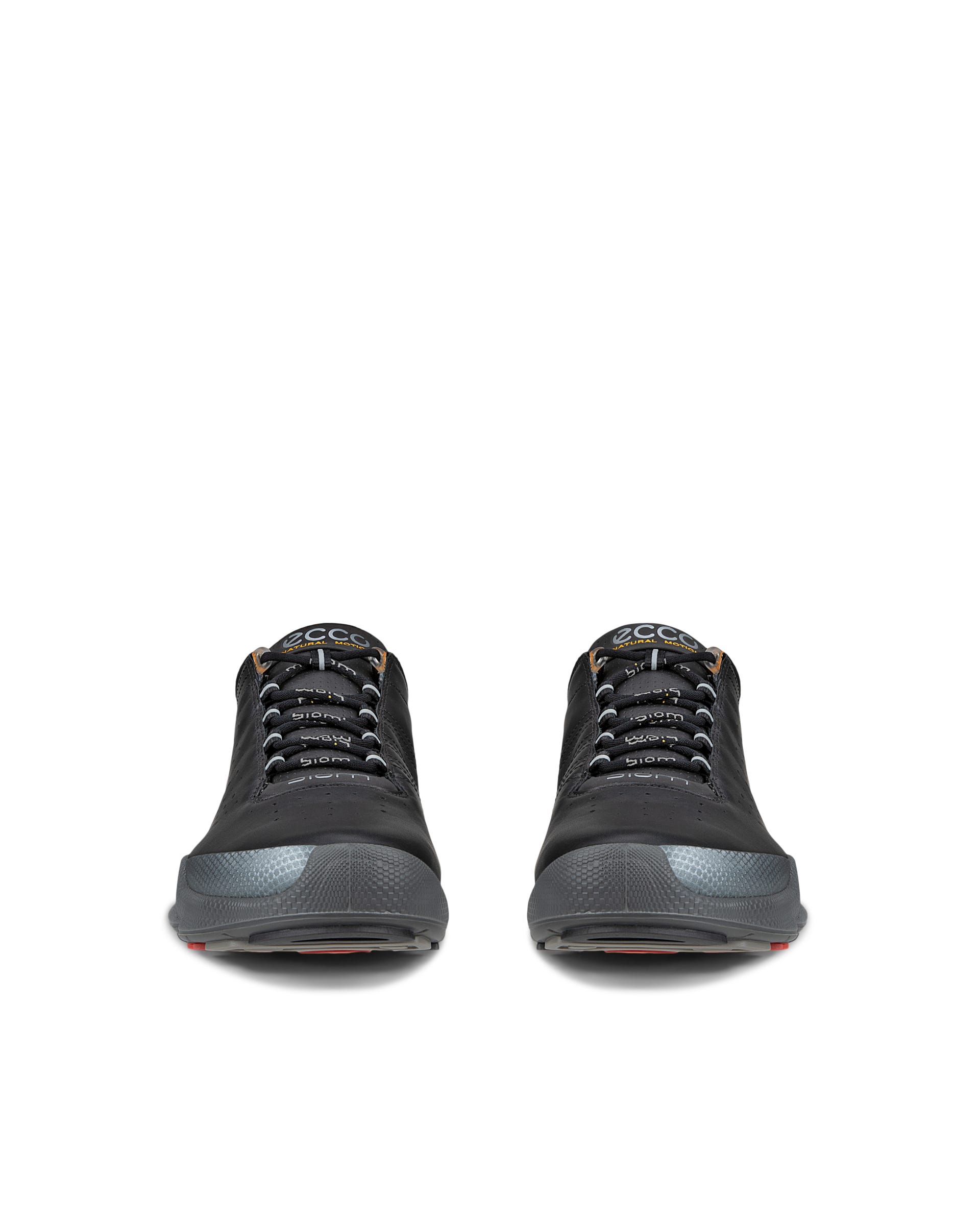 ECCO® Biom C Low baskets de plein air en cuir pour homme - Noir - Front pair