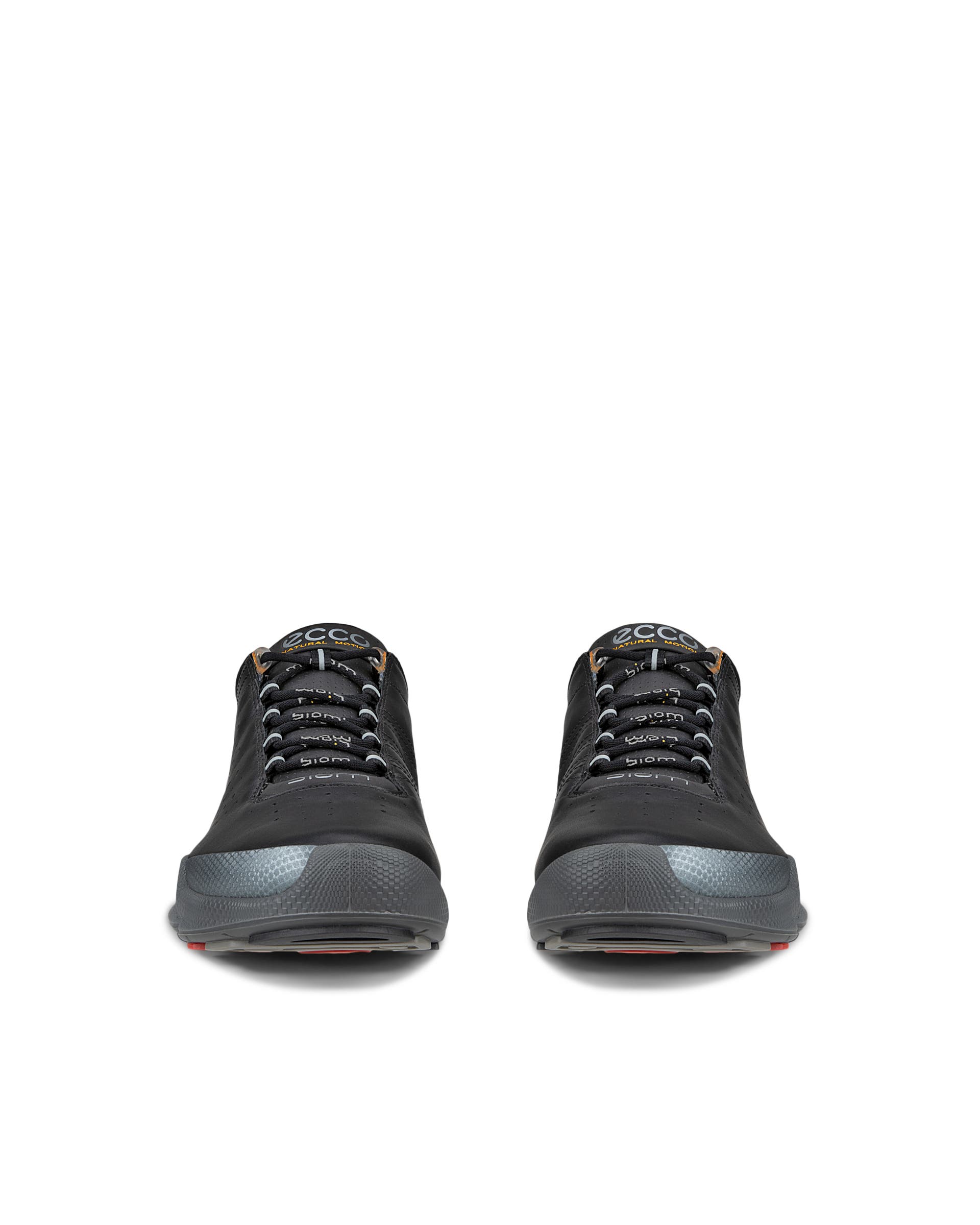ECCO® Biom C Low baskets de plein air en cuir pour homme - Noir - Front pair