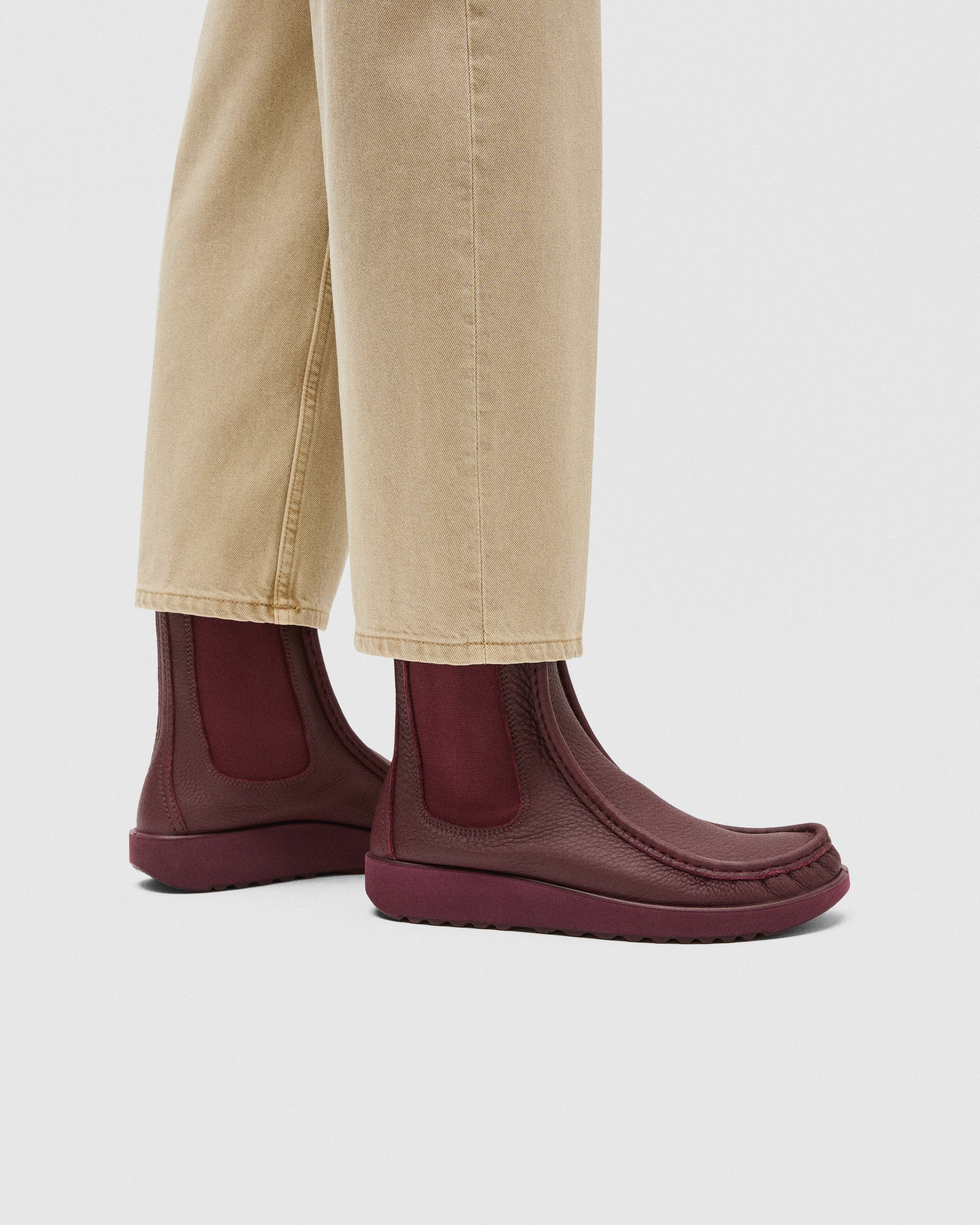 Botas Chelsea couro homem ECCO® JOKE - Vermelho - Lifestyle image-1