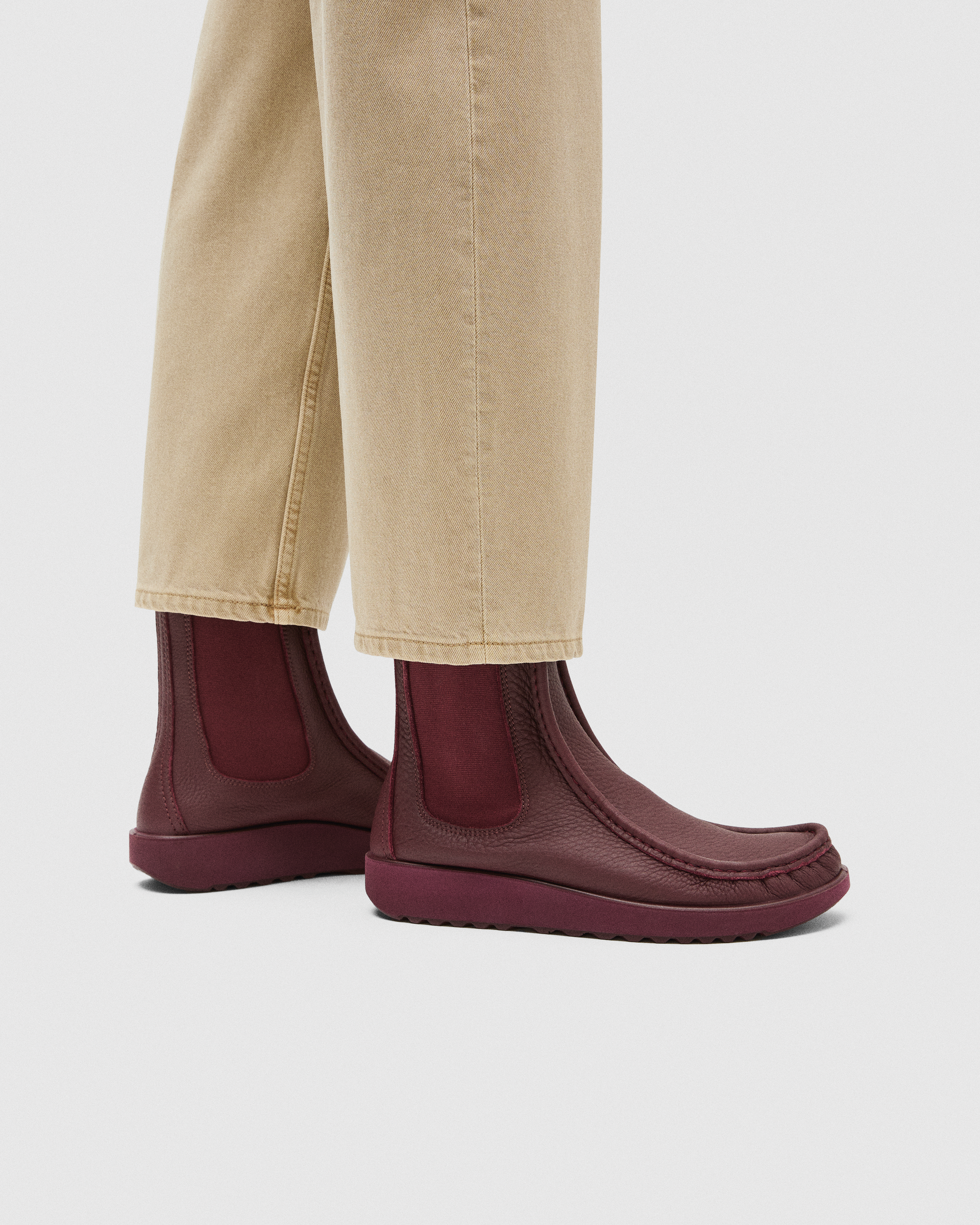 ECCO® JOKE Chelsea støvler i læder til herrer - Rød - Lifestyle image-1