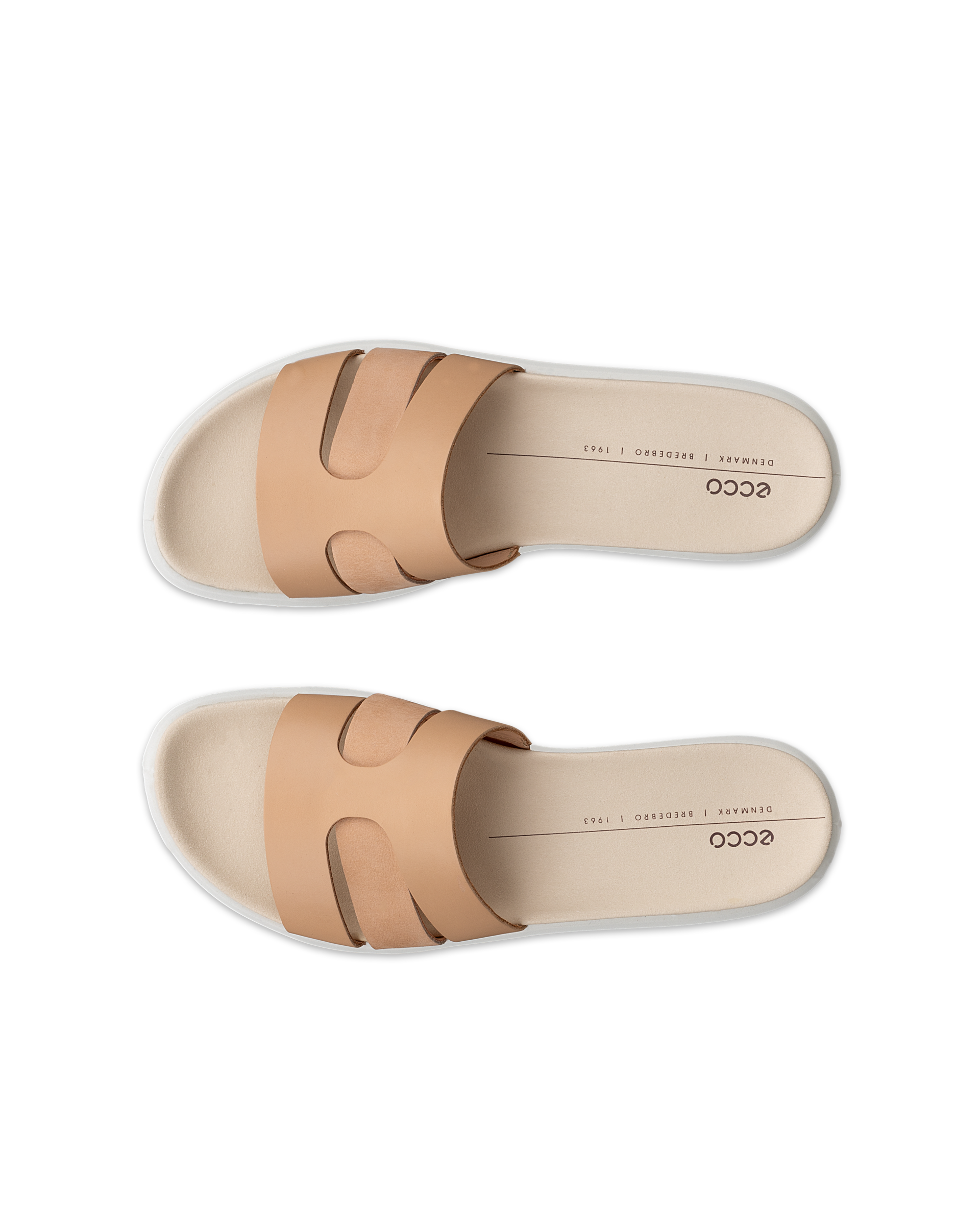 ECCO® Flowt Dames nubuck slipper - Bruin - Top left pair