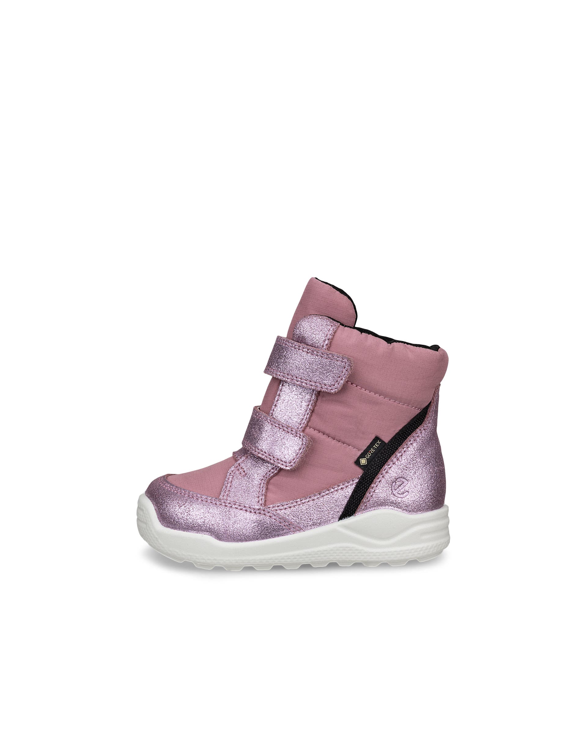 Kids' ECCO® Urban Mini Suede Gore-Tex Mid-Cut Boot - Pink - Outside