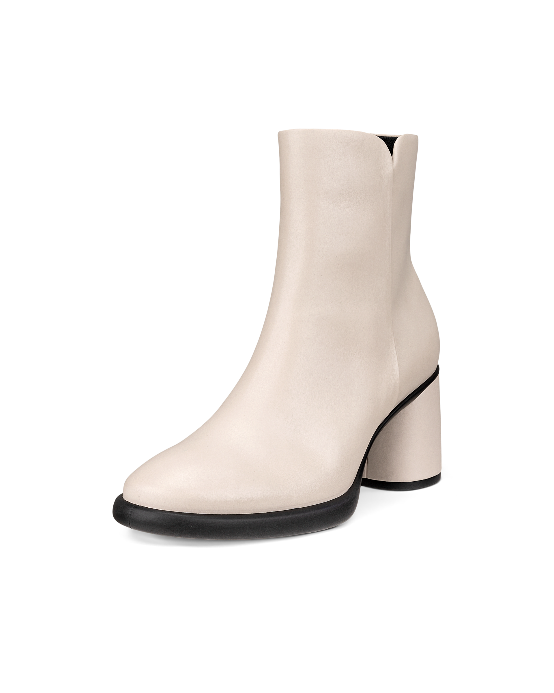 Women's ECCO® Sculpted Lx 55 Leather Mid-Cut Boot - Beige - Main