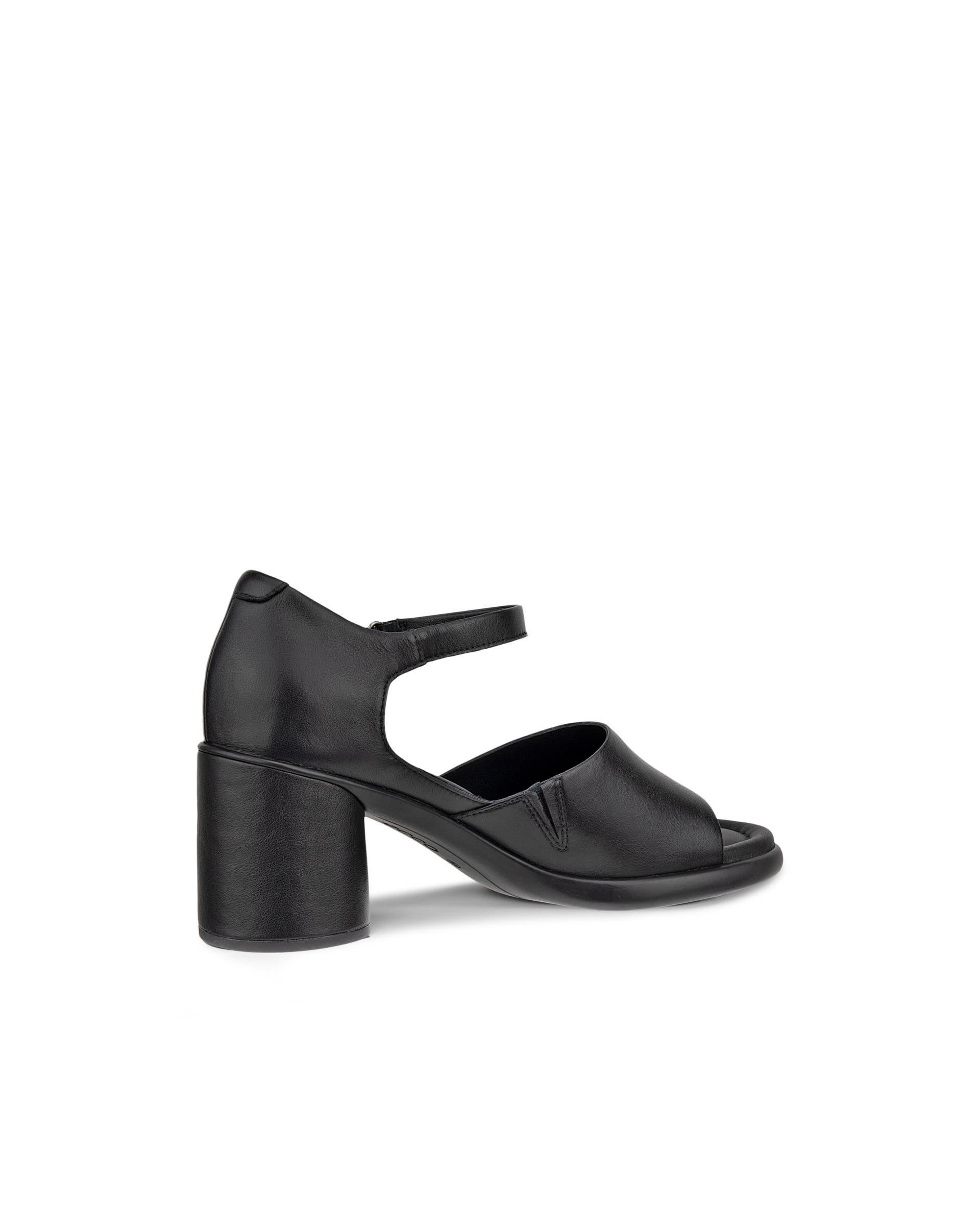 Sandalias de piel con tacón ECCO® Sculpted Sandal LX 55 para mujer - Negro - Back