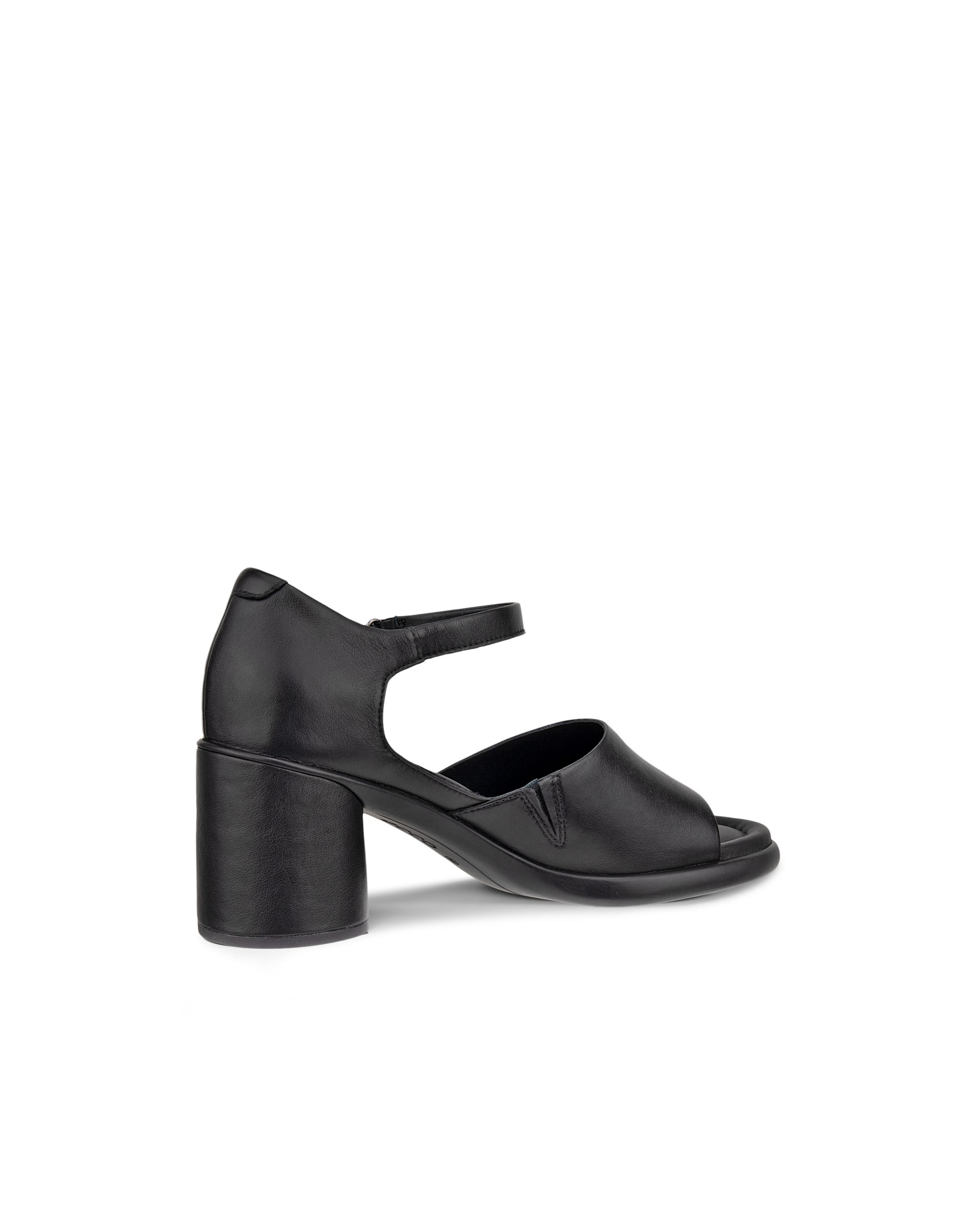 Sandalias de piel con tacón ECCO® Sculpted Sandal LX 55 para mujer - Negro - Back