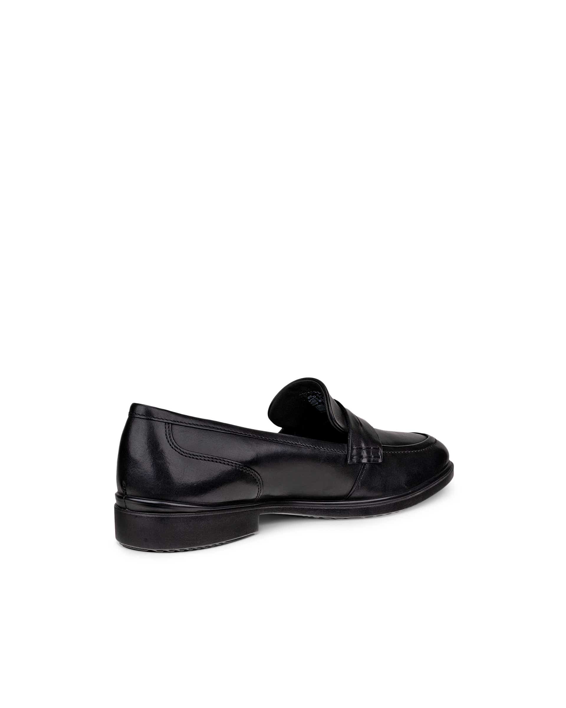Women's ECCO® Dress Classic 15 Leather Loafer - Black - Back