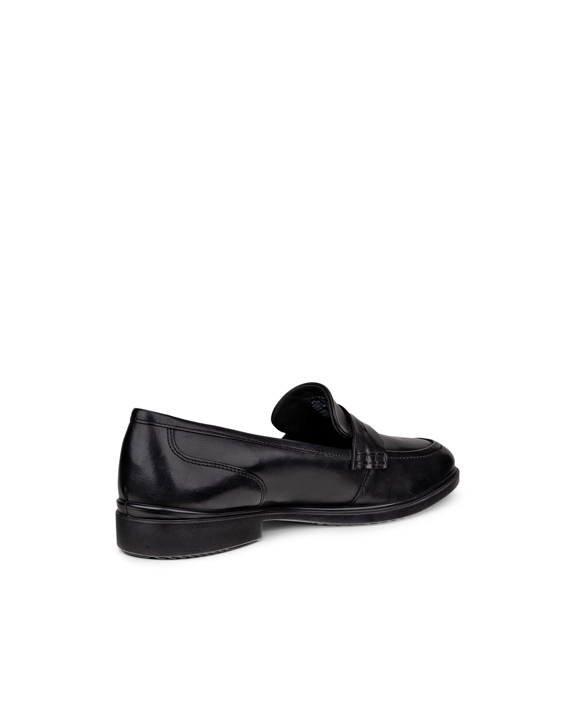 Women's ECCO® Dress Classic 15 Leather Loafer - Black - Back