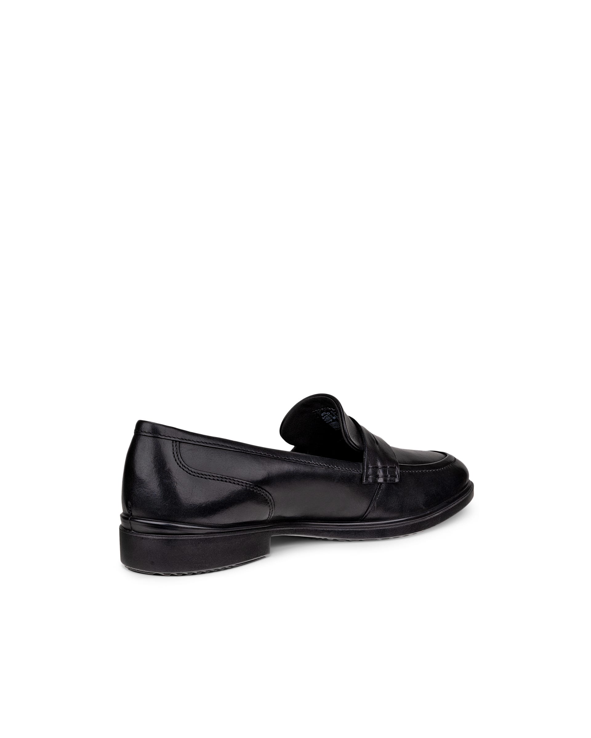 Women's ECCO® Dress Classic 15 Leather Loafer - Black - Back