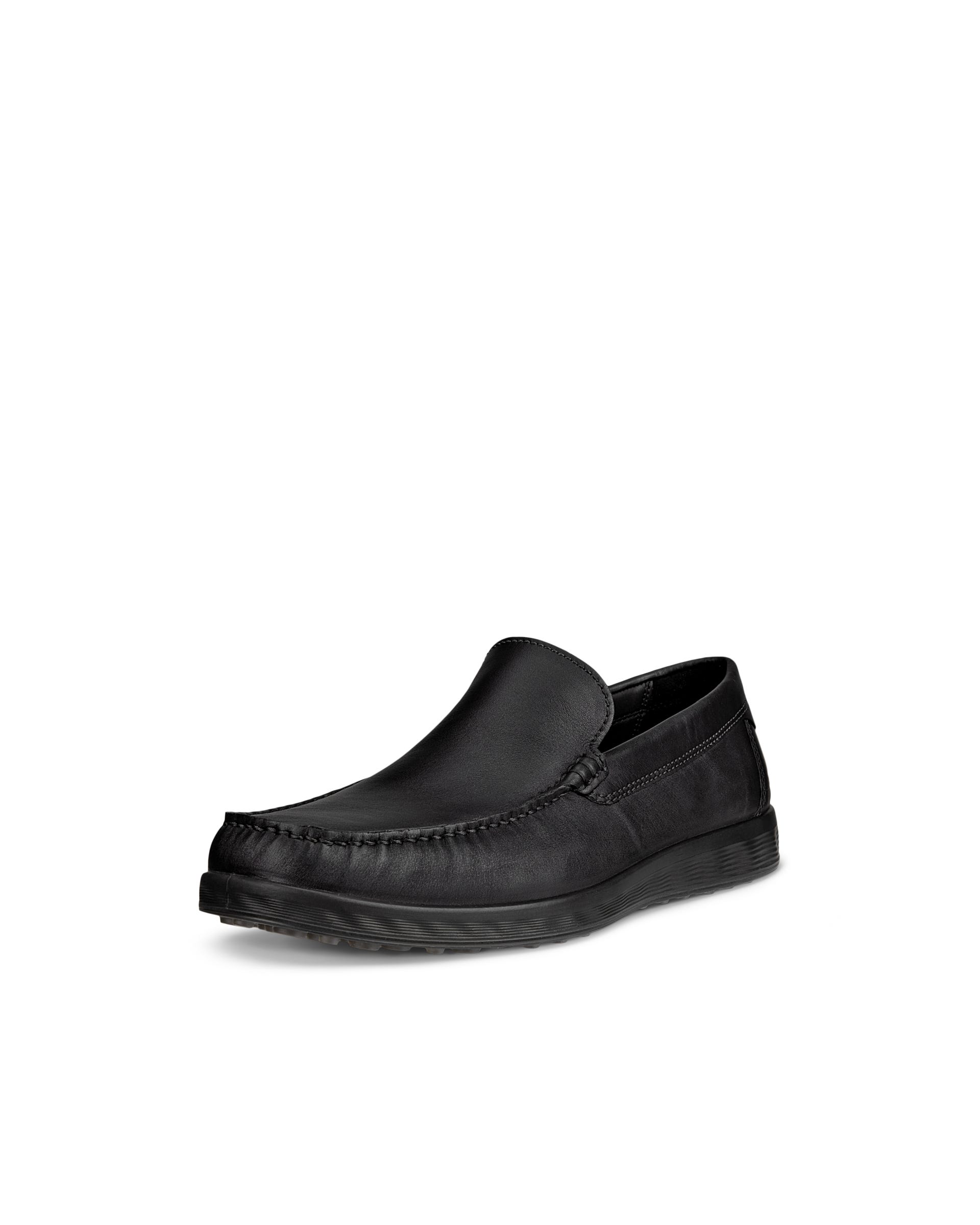 Men's ECCO® S Lite Moc Leather Moccasin - Black - Main