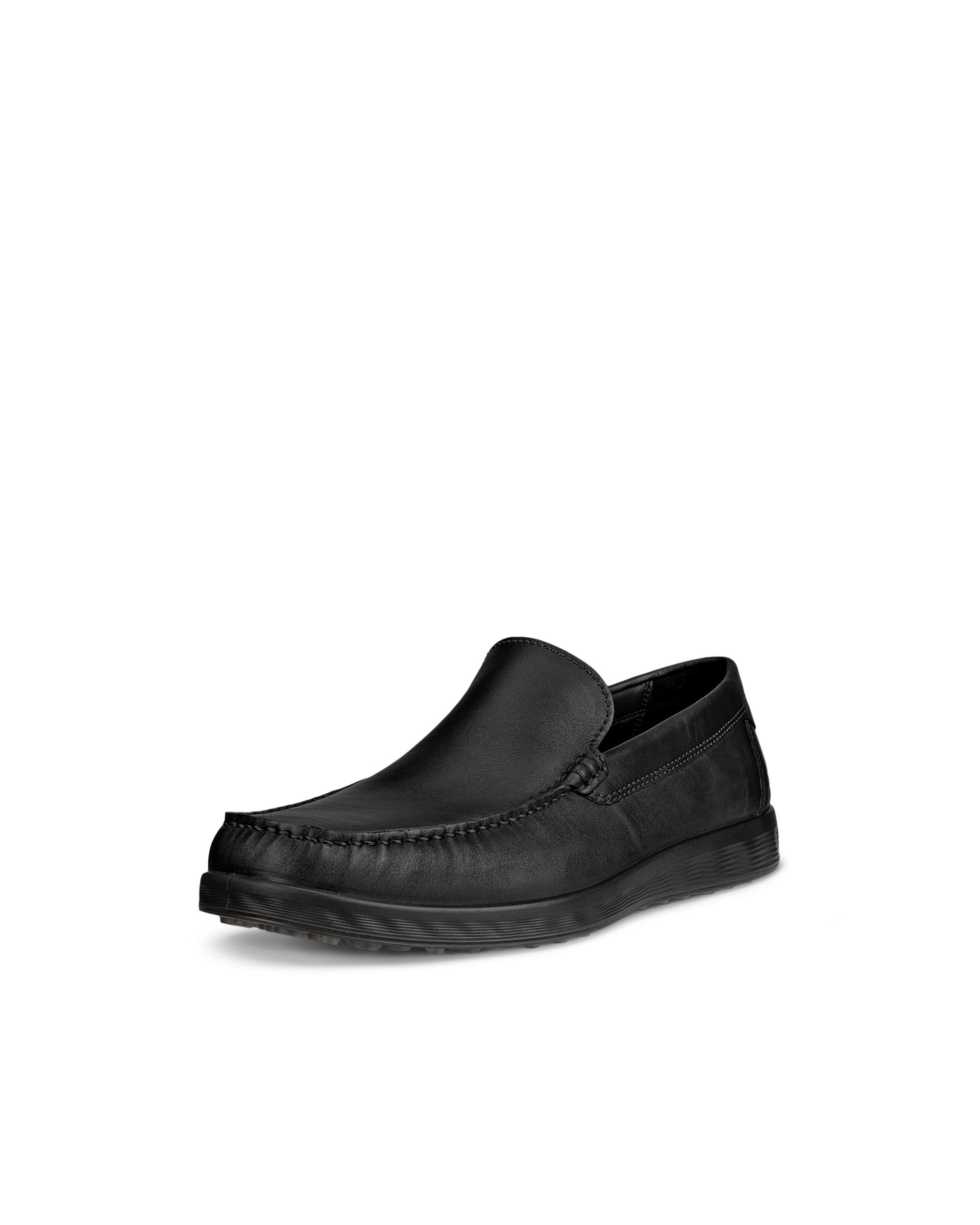 Men's ECCO® S Lite Moc Leather Moccasin - Black - Main