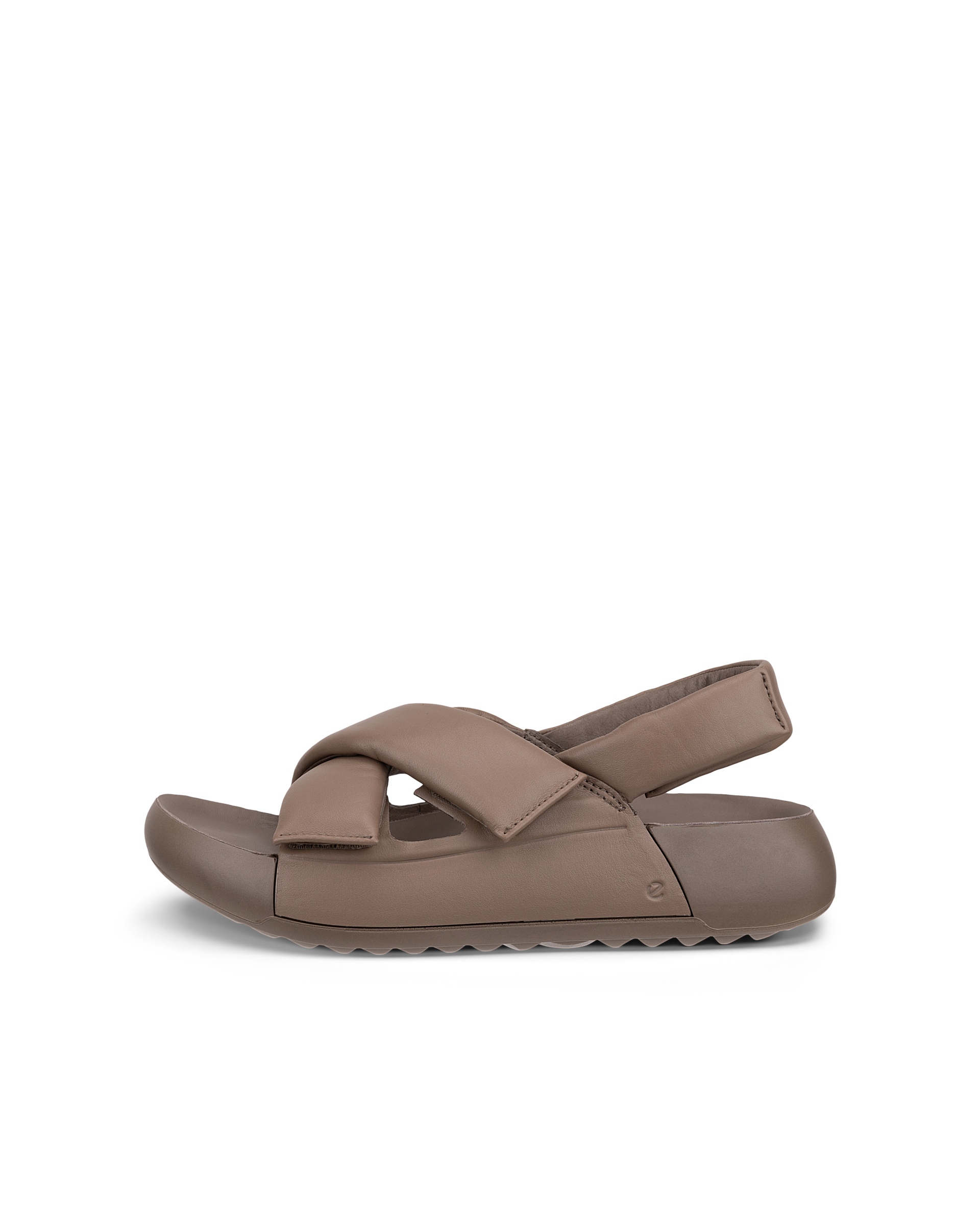 ECCO Cozmo PF ウィメンズ レザーサンダル - ブラウン - Outside