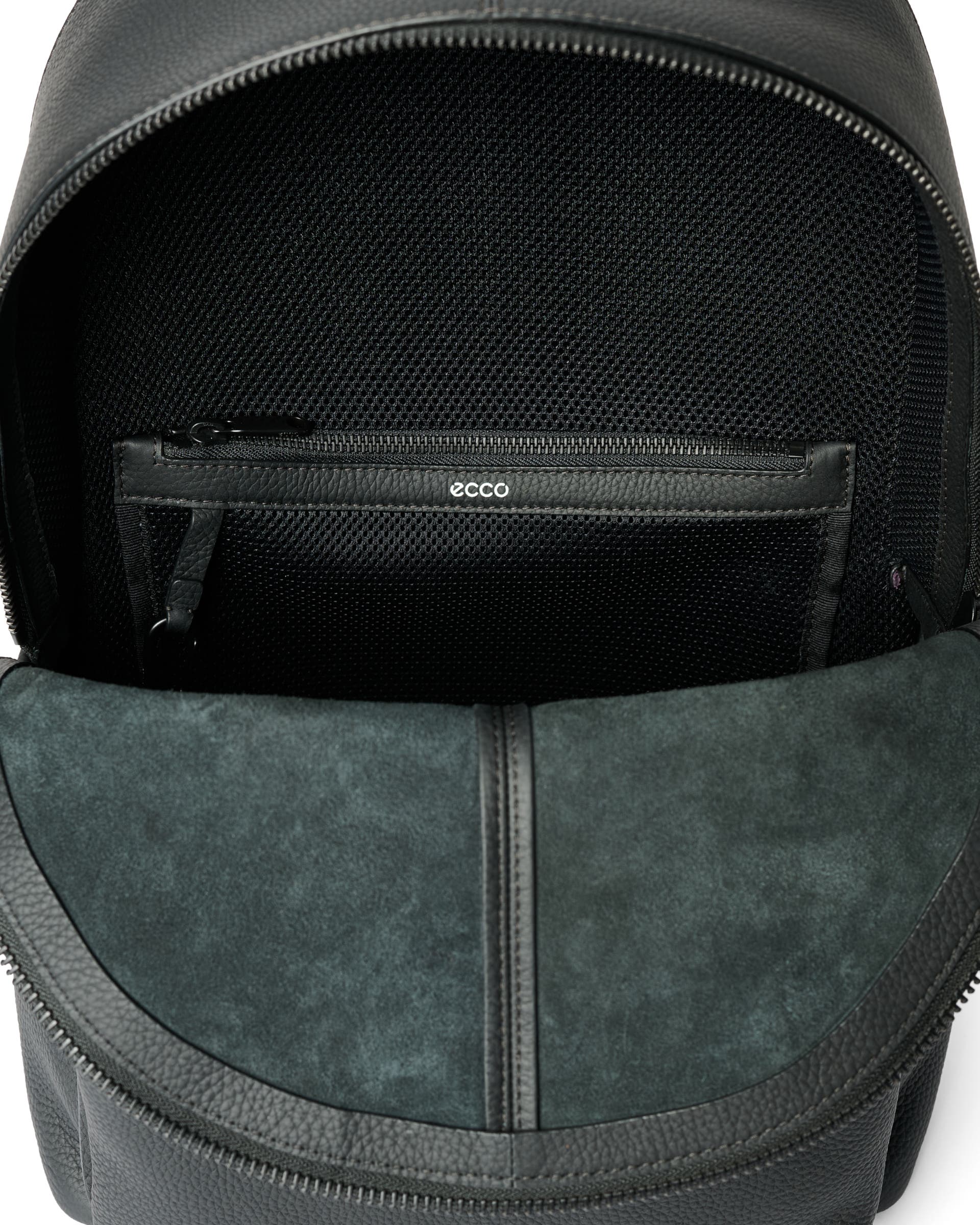 ECCO® Round Pack Ryggsäck skinn - Svart - Inside