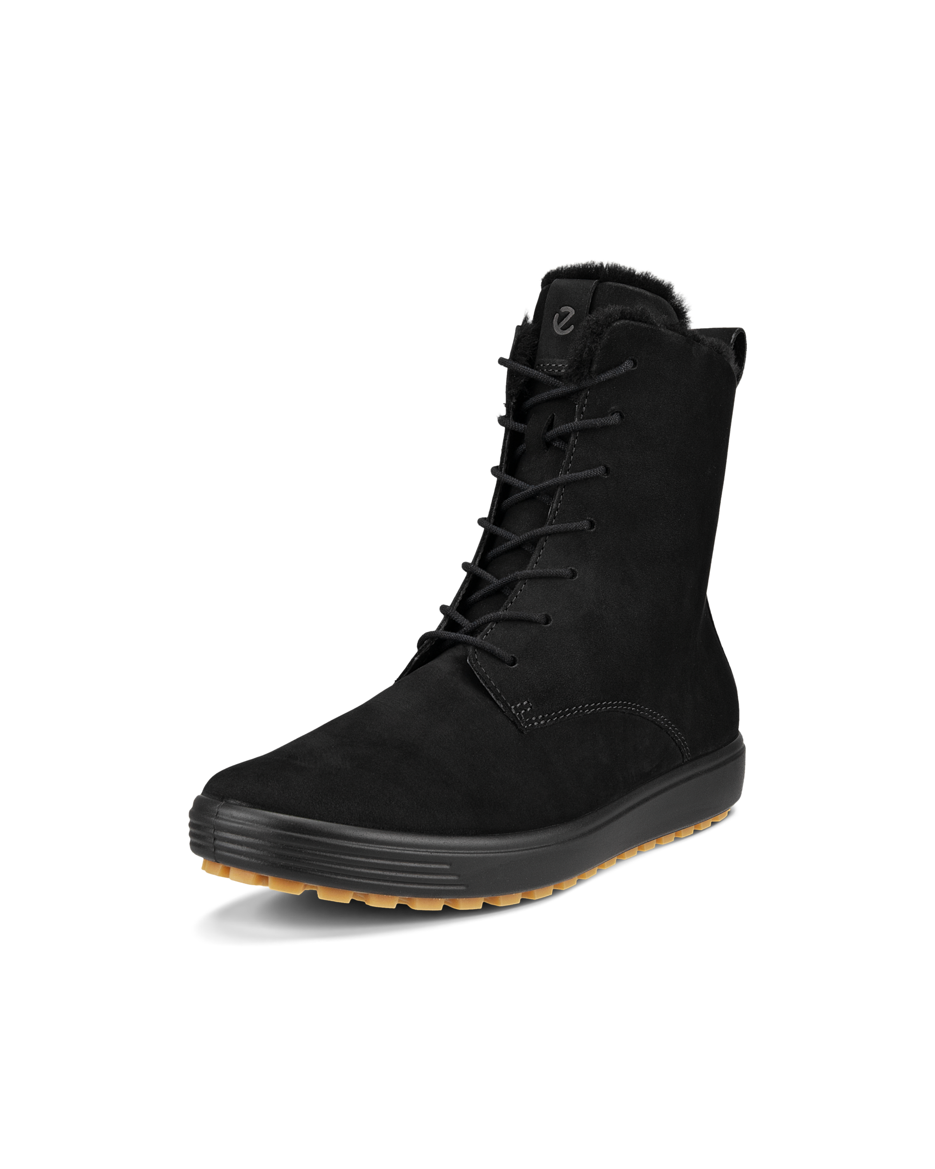 Naisten ECCO® Soft 7 Tred nupukkinahkaiset nilkkurit - Musta - Main