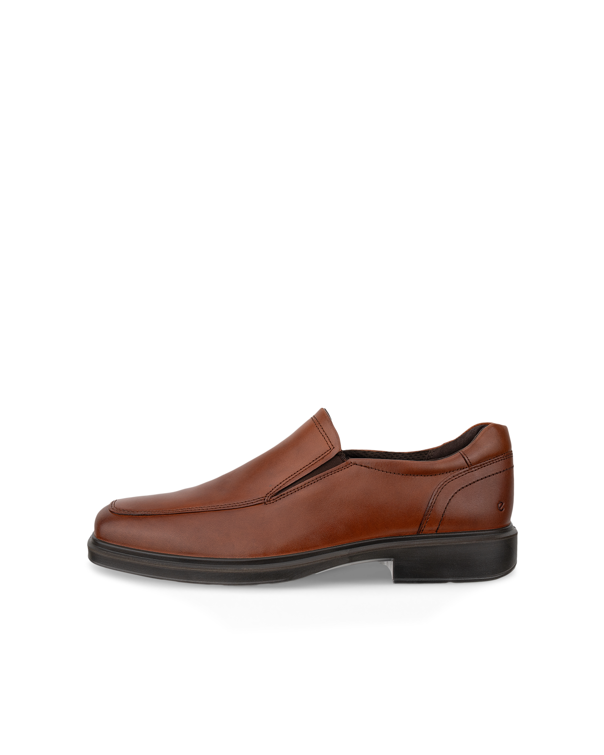 Men's ECCO® Helsinki 2 Leather Slip-On Dress Shoe - Brown - Outside