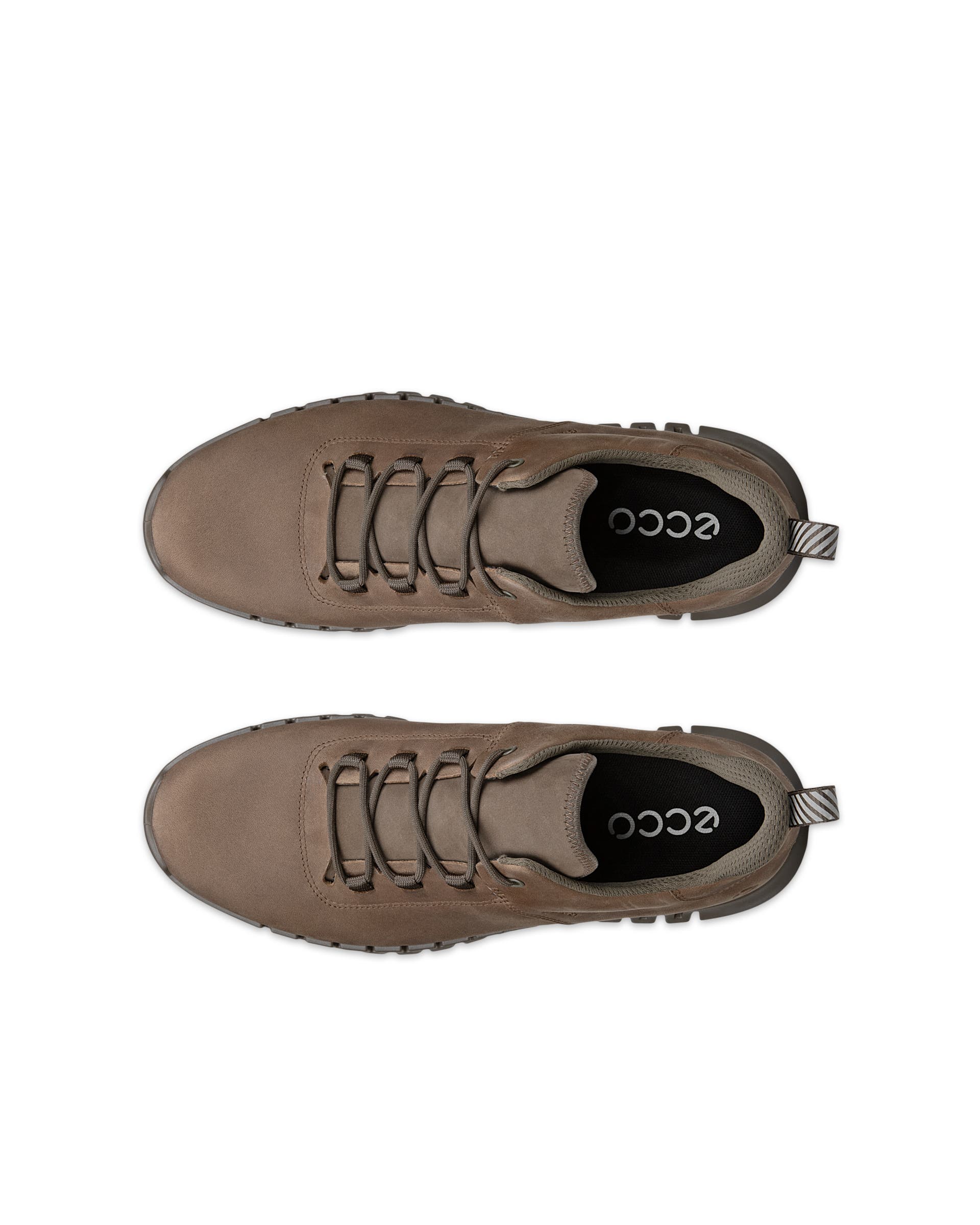 ECCO® GRUUV Herren Sneaker aus Nubukleder mit Gore-Tex - Beige - Top left pair