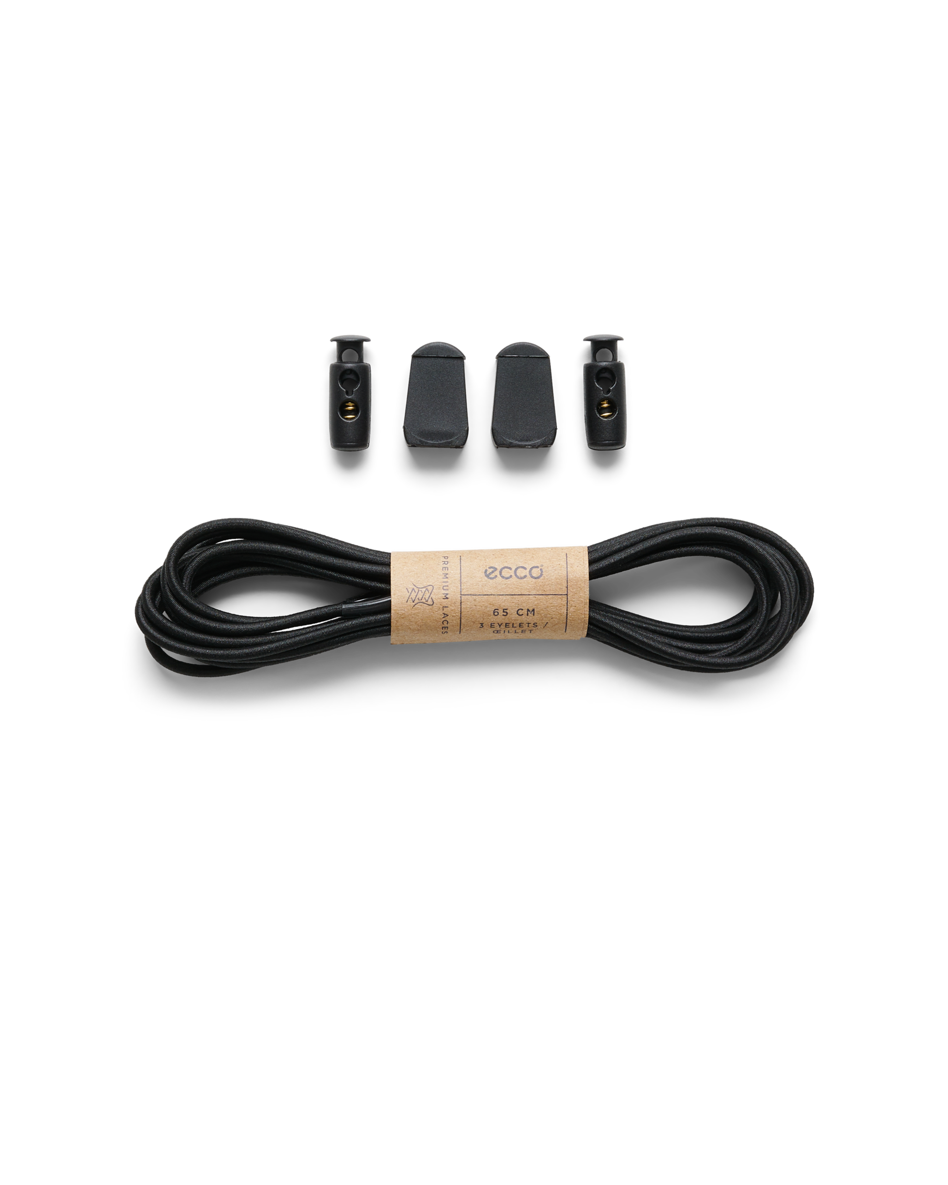 Rýchloupínacie šnúrky ECCO® Fast Lock - Čierna - Main