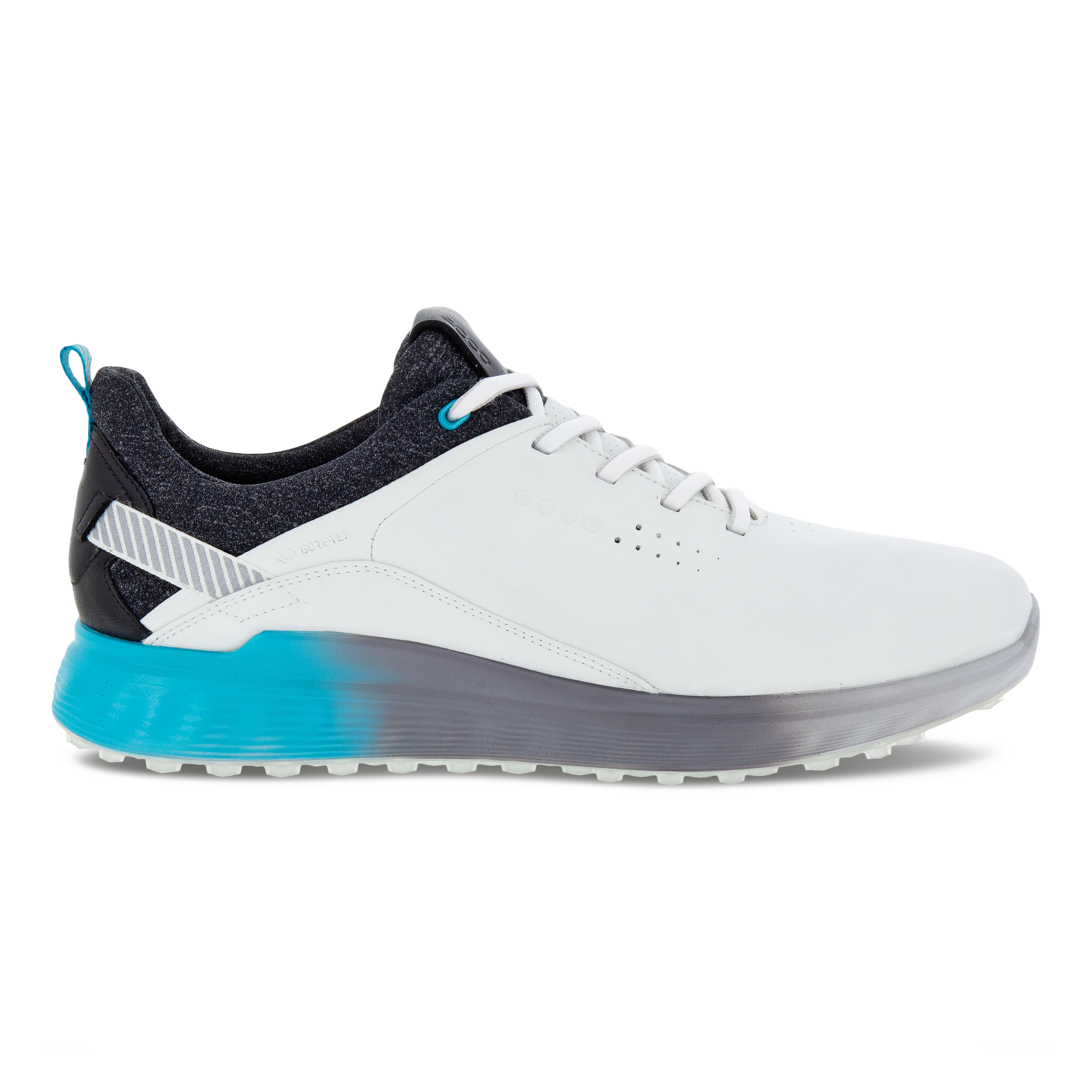 Men's ECCO® Golf S-Three Leather Gore-Tex Shoe | White
