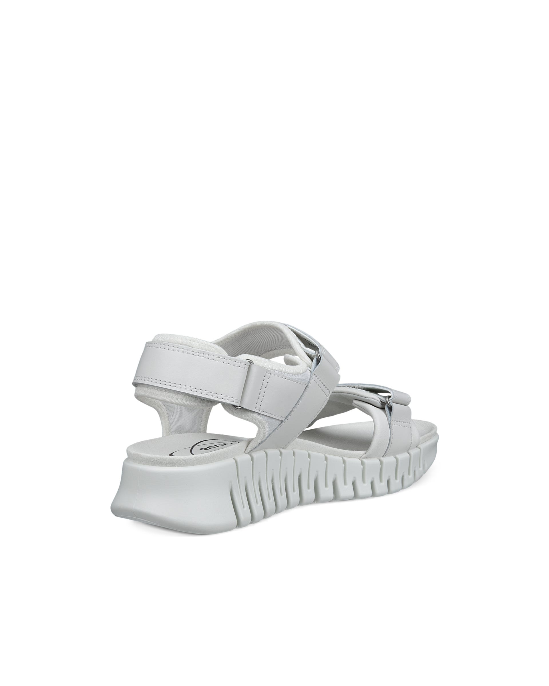 ECCO GRUUV SOL W サンダル EU 38 ホワイト Women's ECCO® Gruuv Leather Sandal | White