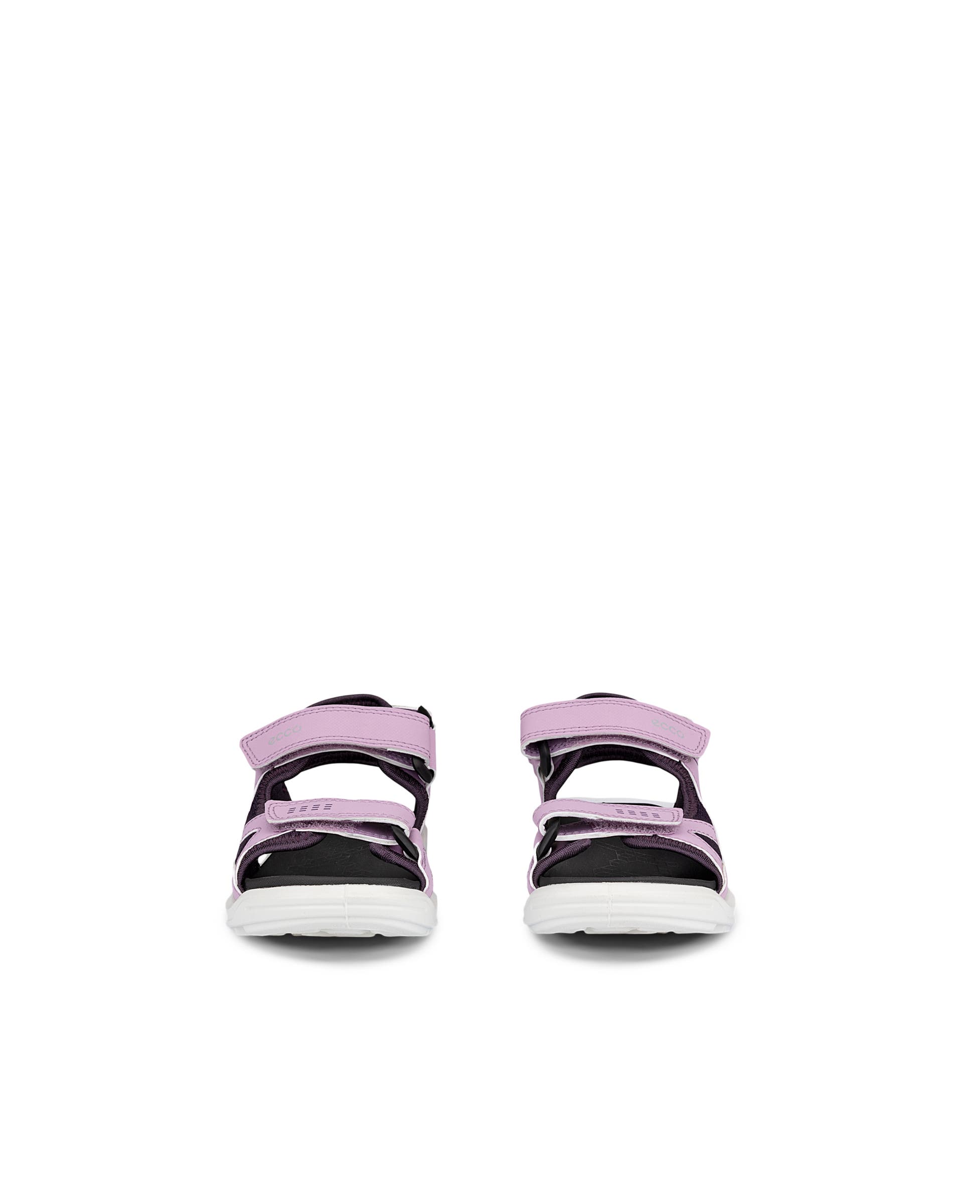 ECCO® Cozmo sandale en cuir deux brides pour femme - Violet - Front pair