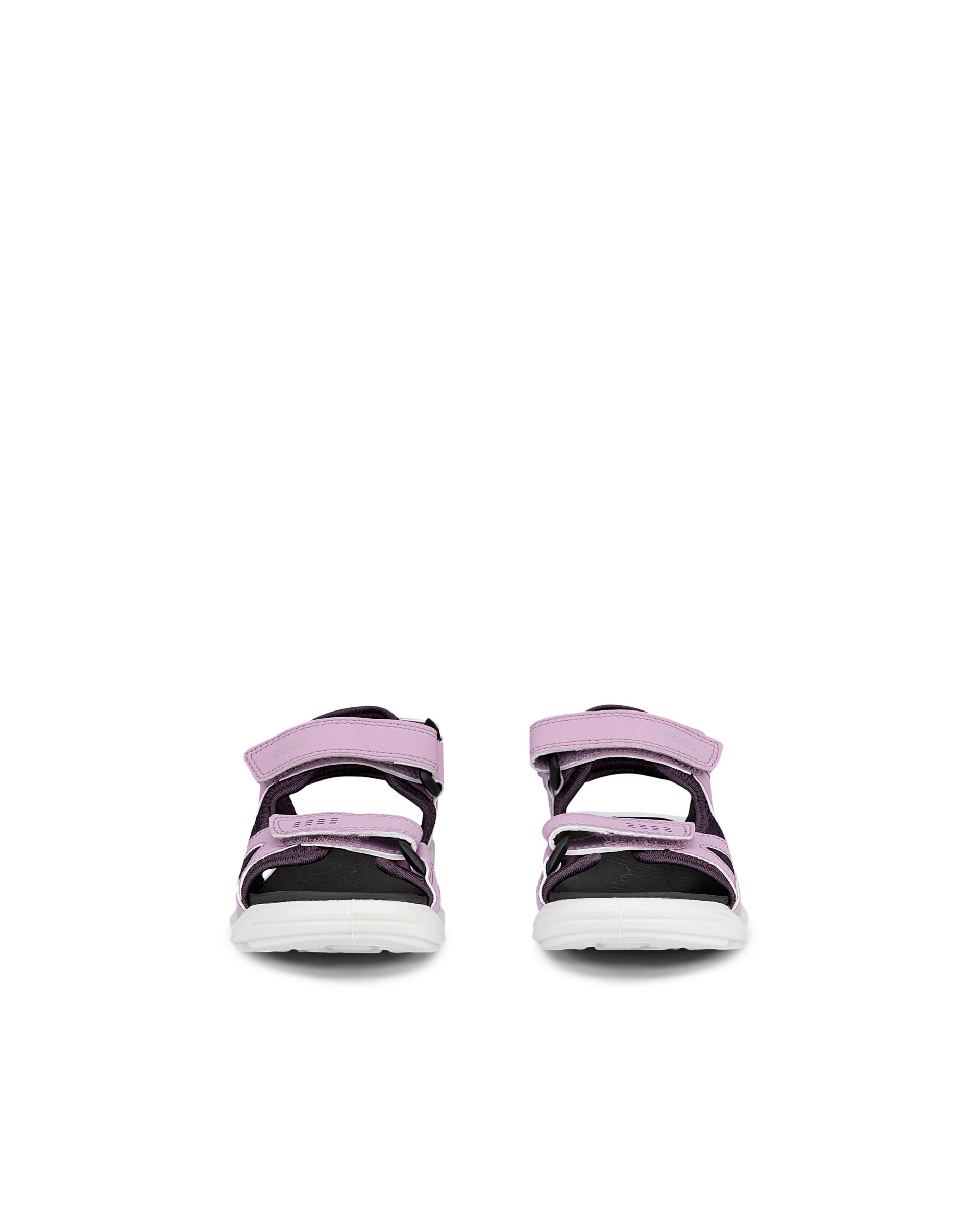 ECCO® Cozmo sandale en cuir deux brides pour femme - Violet - Front pair