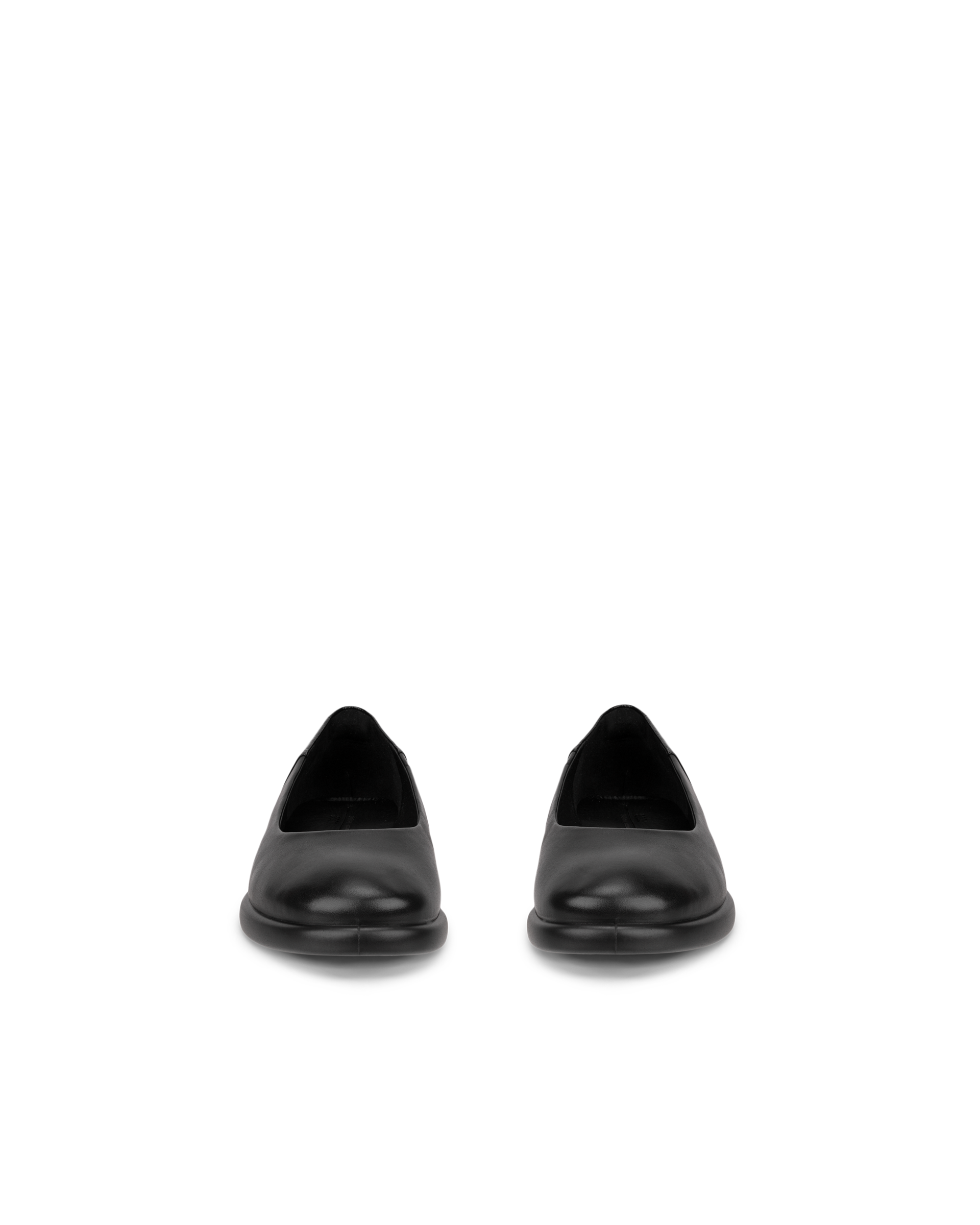 Women's ECCOยฎ Sculpted LX Leather Ballerina - Black - Front pair