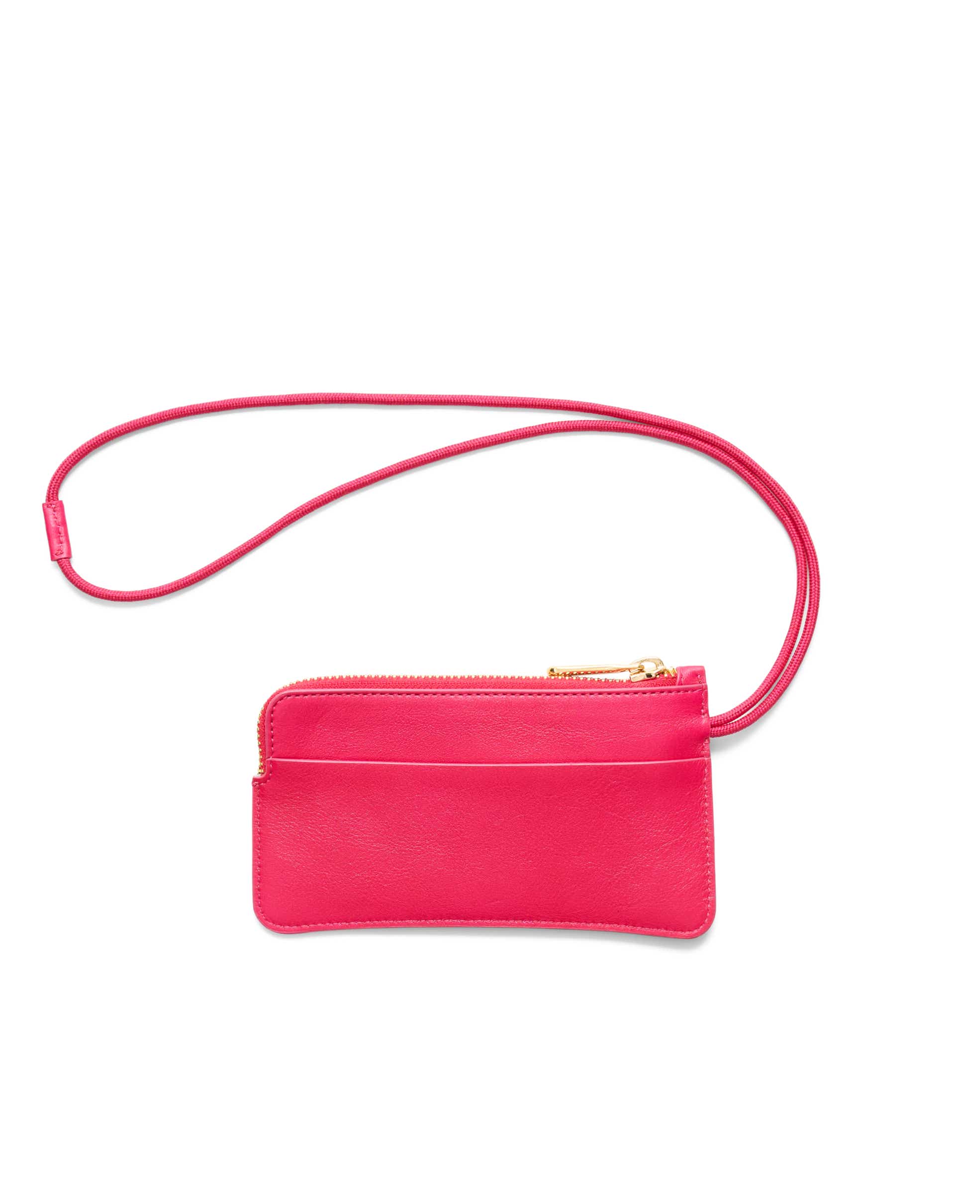 ECCO® Wristlet pochette en cuir - Rose - Back