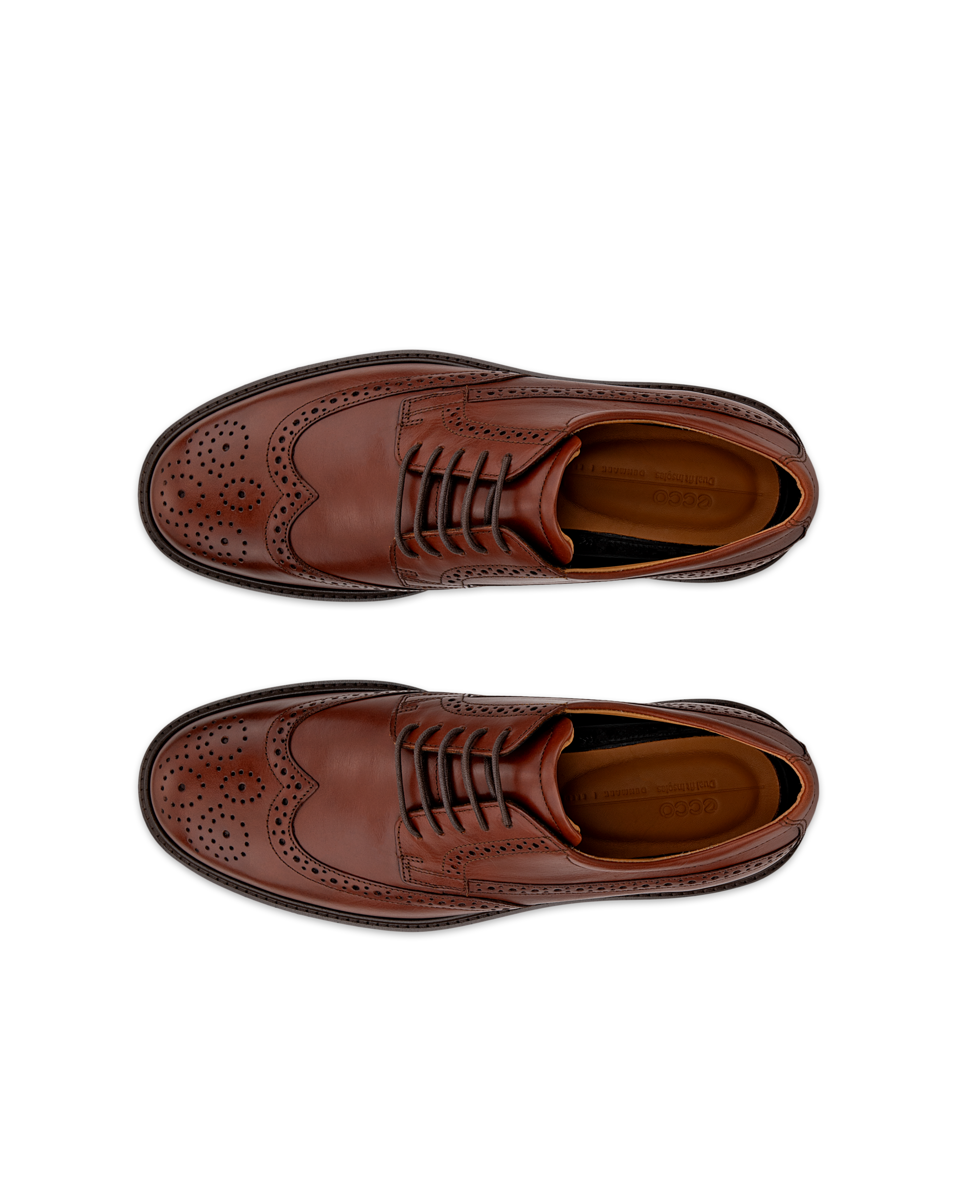 ECCO® Metropole London richelieu cuir pour homme - Brun - Top left pair